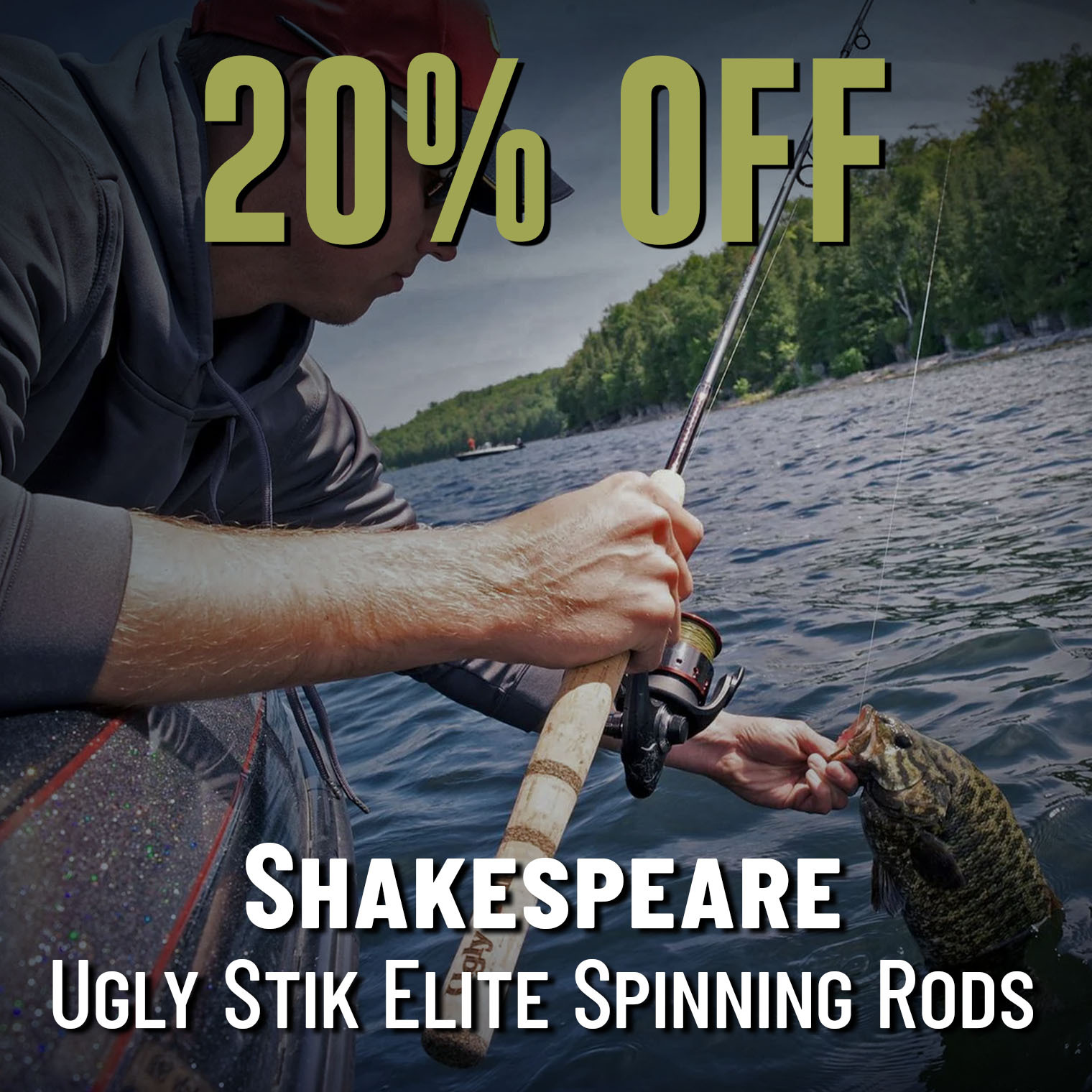 20% Off Shakespeare Ugly Stik Elite Spinning Rods
