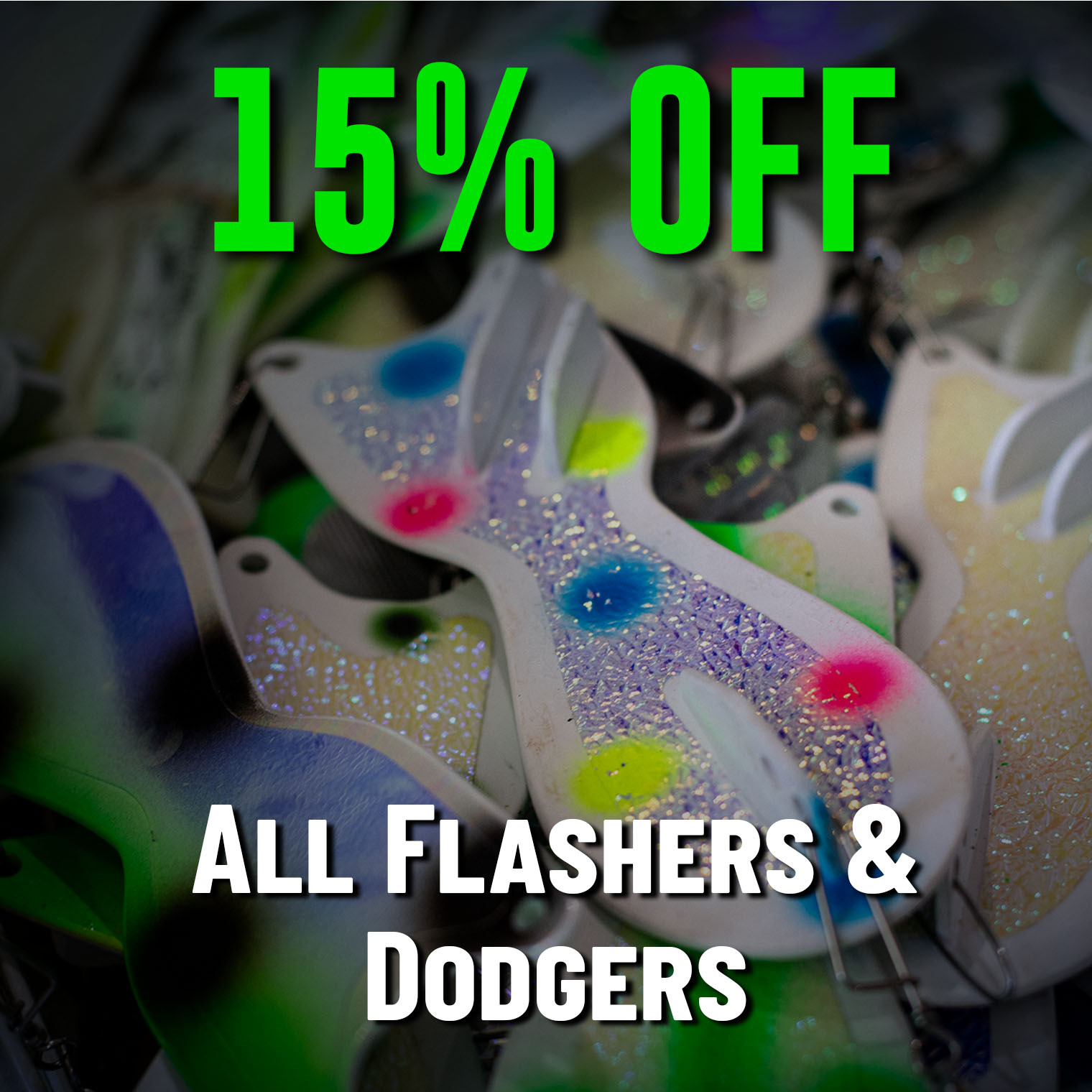 15% Off All Flashers & Dodgers
