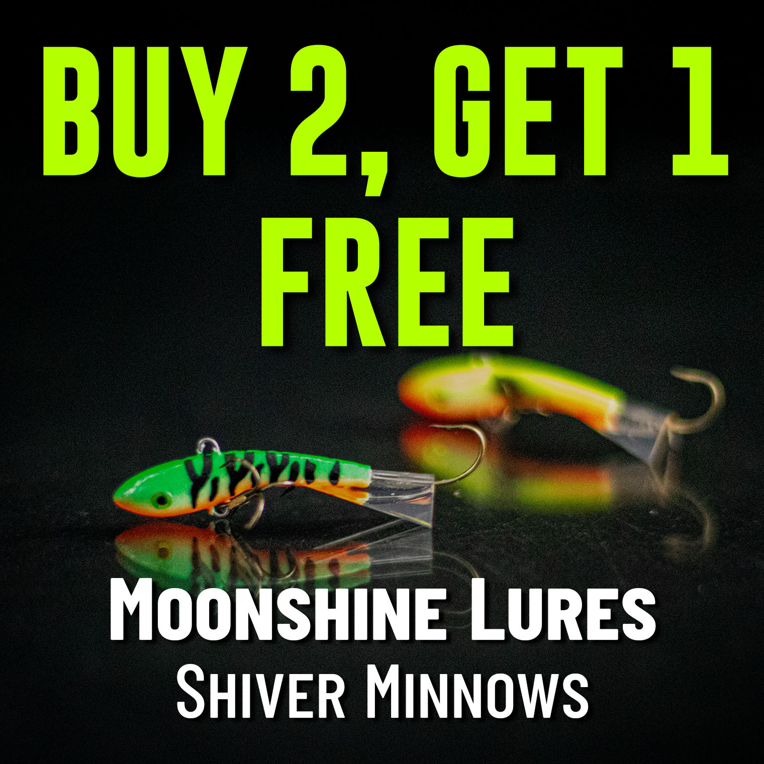 Buy 2, Get 1 Free Moonshine Shiver Minnows