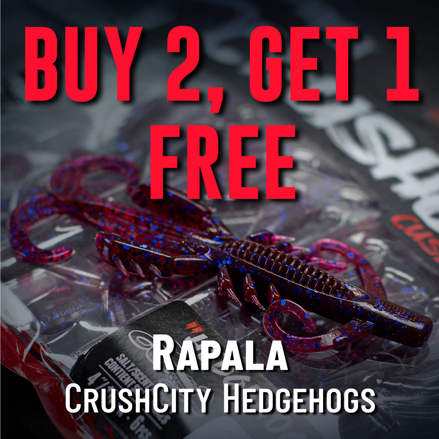 Buy 2, Get 1 Free Rapala CrushCity Hedgehogs Shop Now (Must add 3 to cart. In-stock only. Offer valid 08.06.2025 until 11:59 PM EDT.)