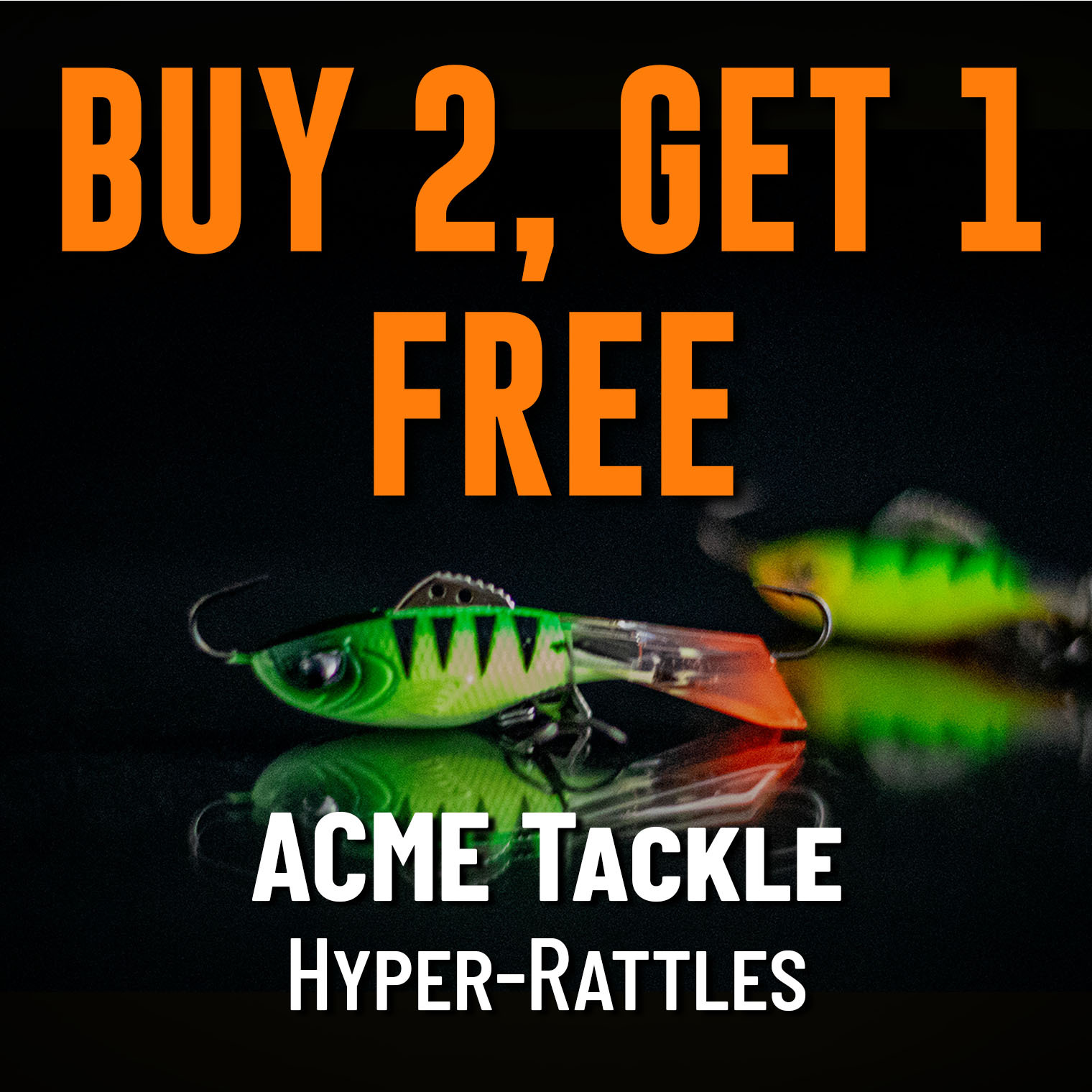Buy 2, Get 1 Free ACME Tackle Hyper-Rattles