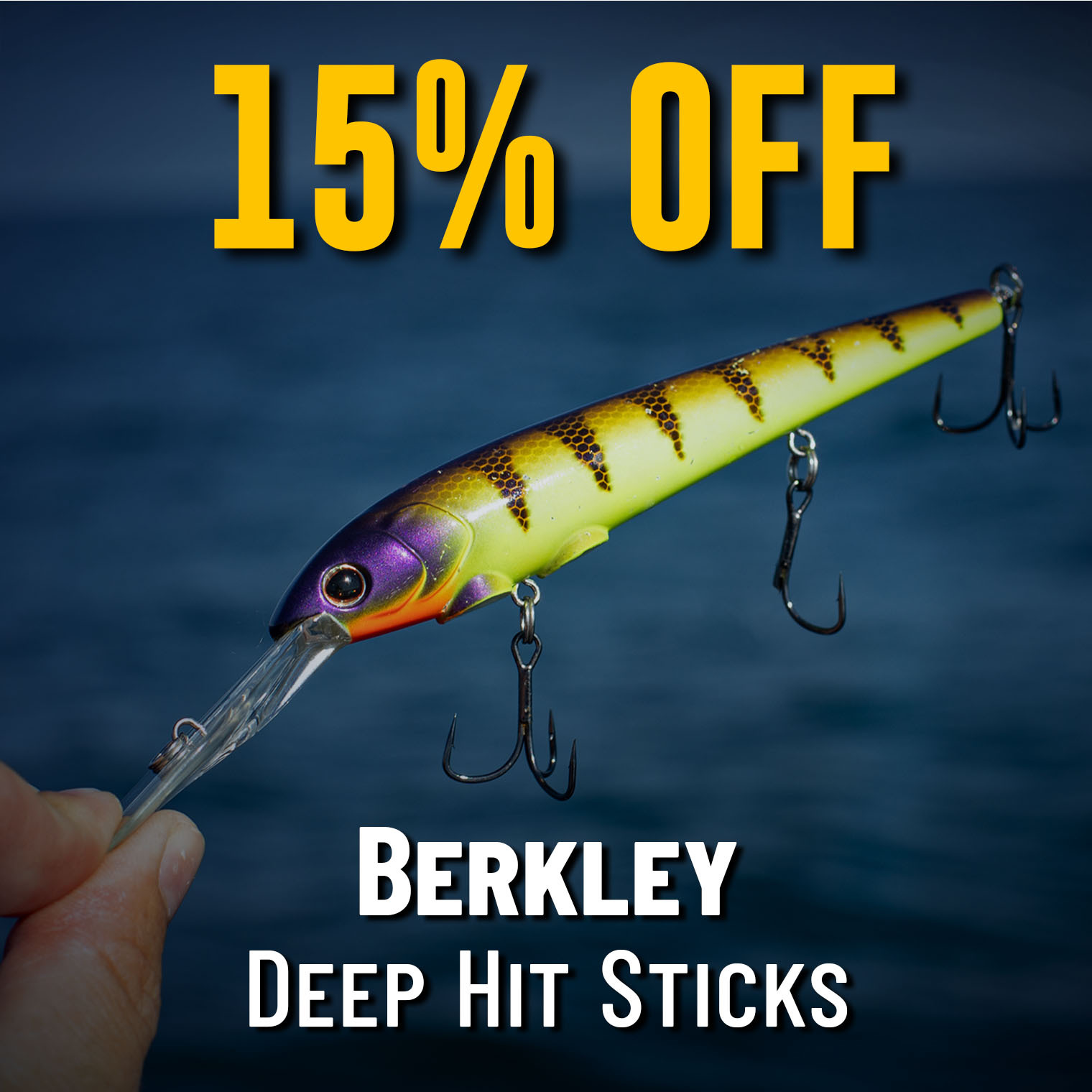 15% Off Berkley Deep Hit Sticks