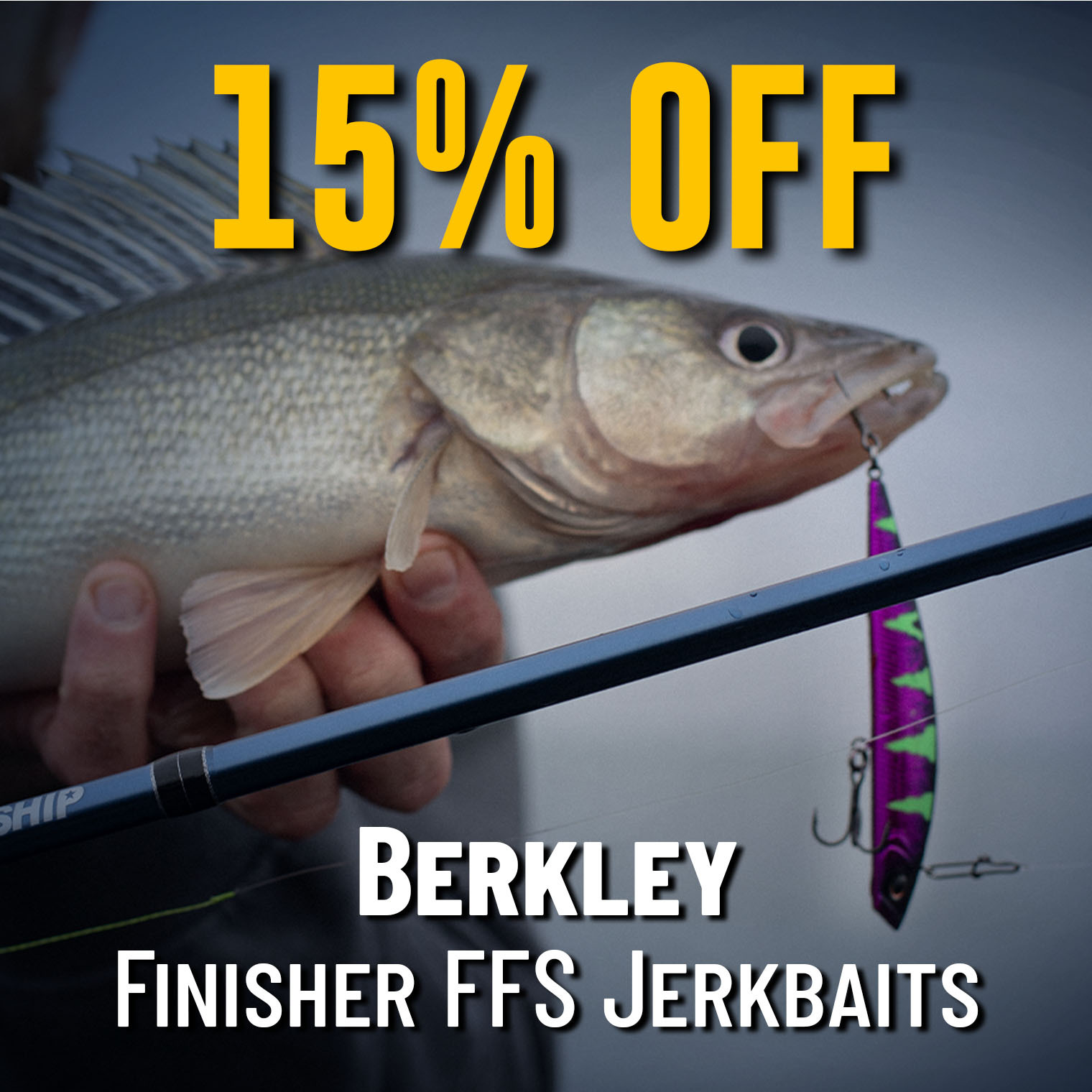 15% Off Berkley Finisher FFS Jerkbaits