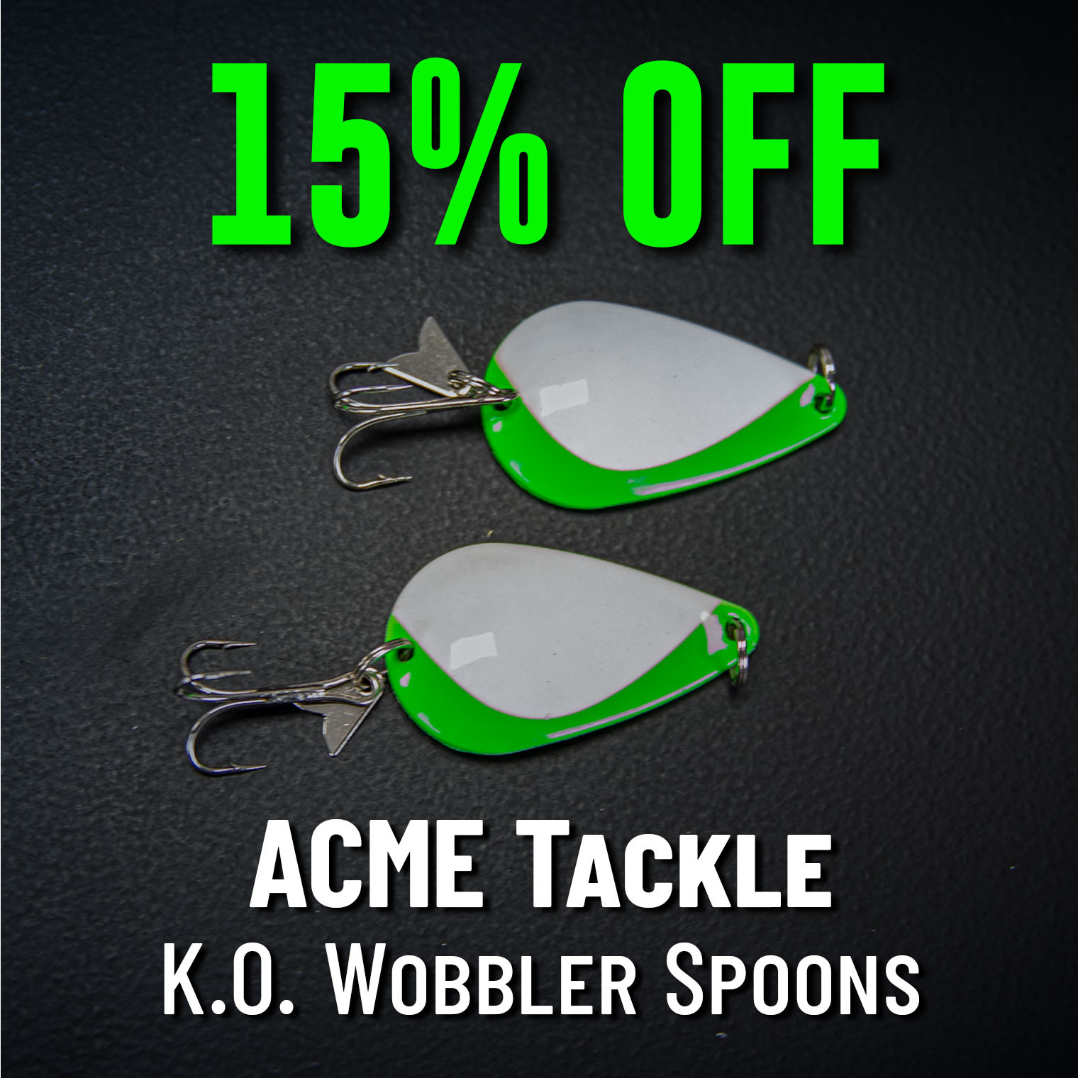 15% Off ACME Tackle K.O. Wobbler Spoons
