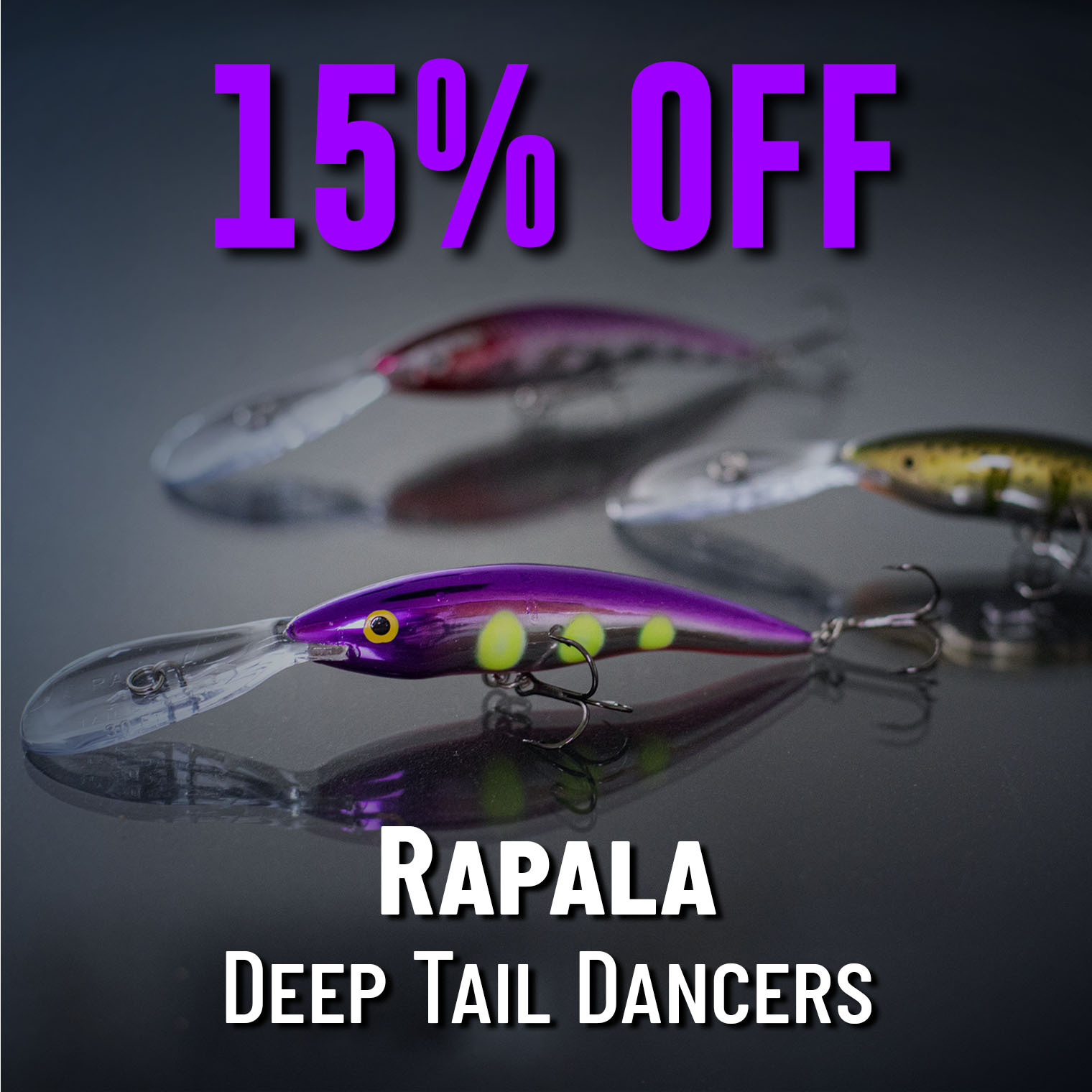 15% off Rapala Deep Tail Dancers