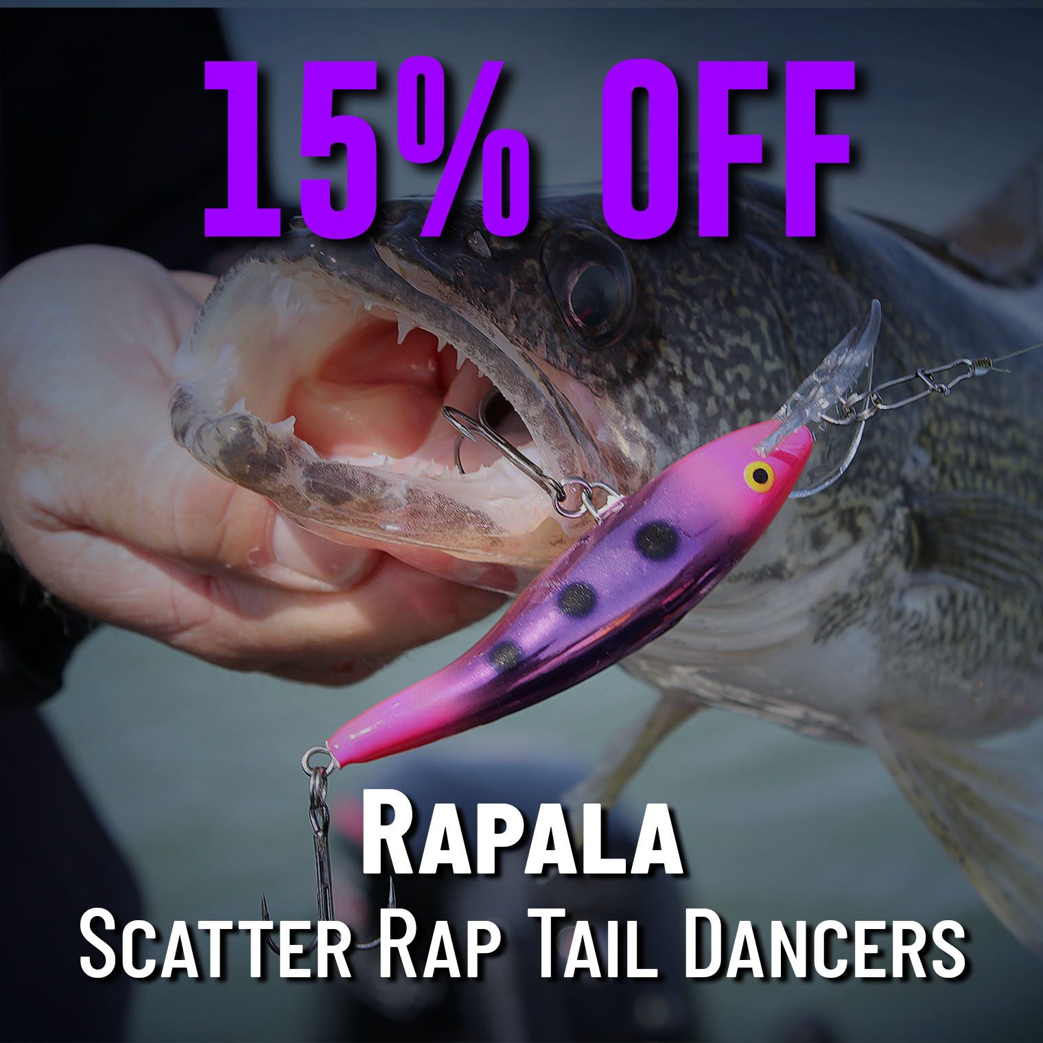 15% off Rapala Scatter Rap Tail Dancers