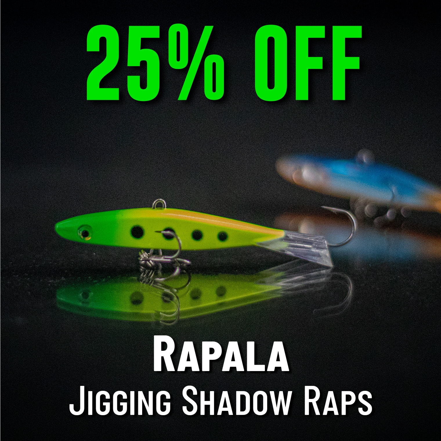 25% off Rapala Jigging Shadow Raps