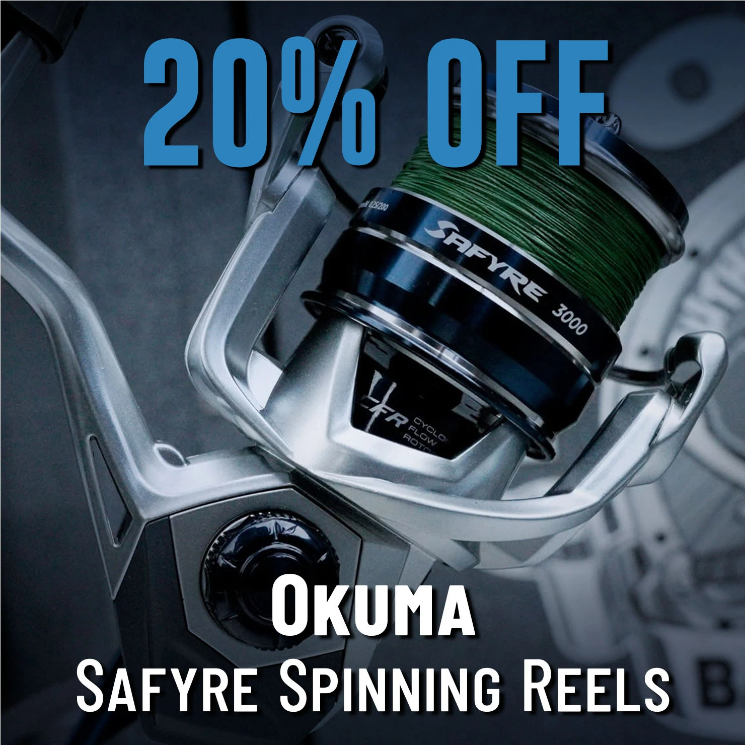 20% Off Okuma Safyre Spinning Reels