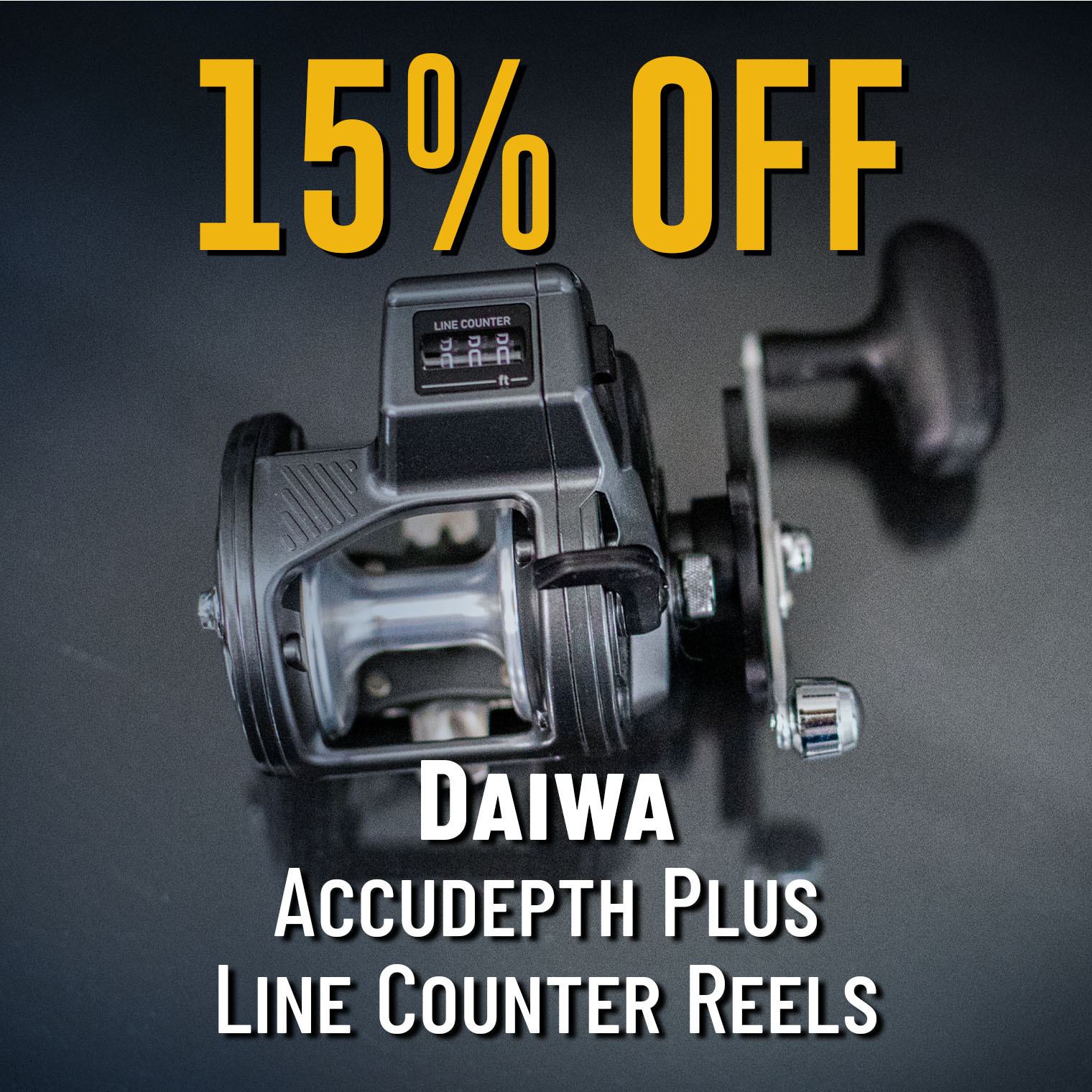 15% Off Daiwa Accudepth Plus Line Counter Reels