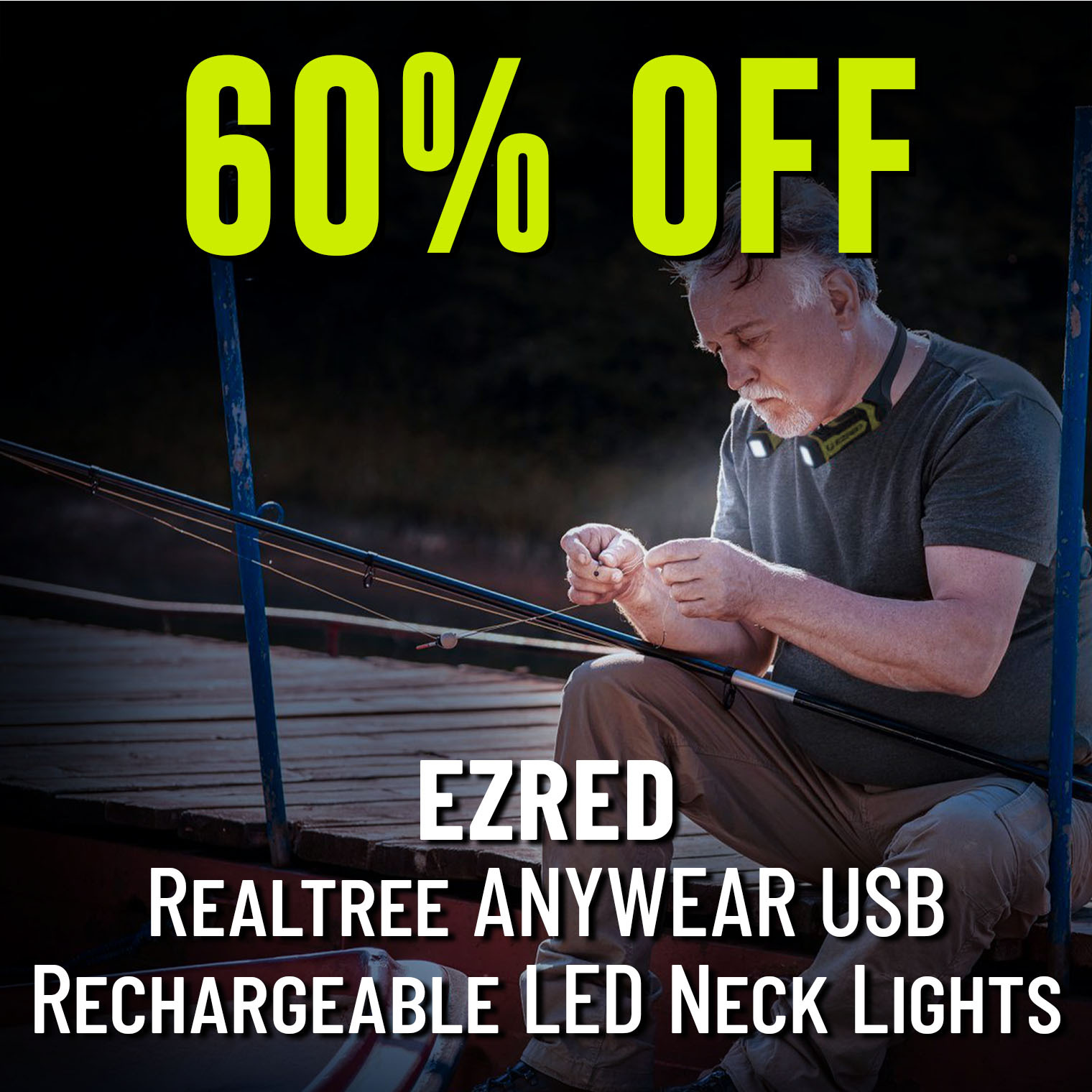 60% Off EZRED Realtree ANYWEAR USB Rechargeable LED Neck Lights Shop Now (In-stock only. Offer valid 08.28.2025 until 11:59 PM EDT.)