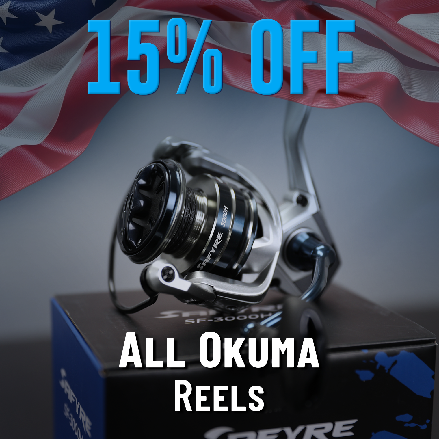 15% Off All Okuma Reels