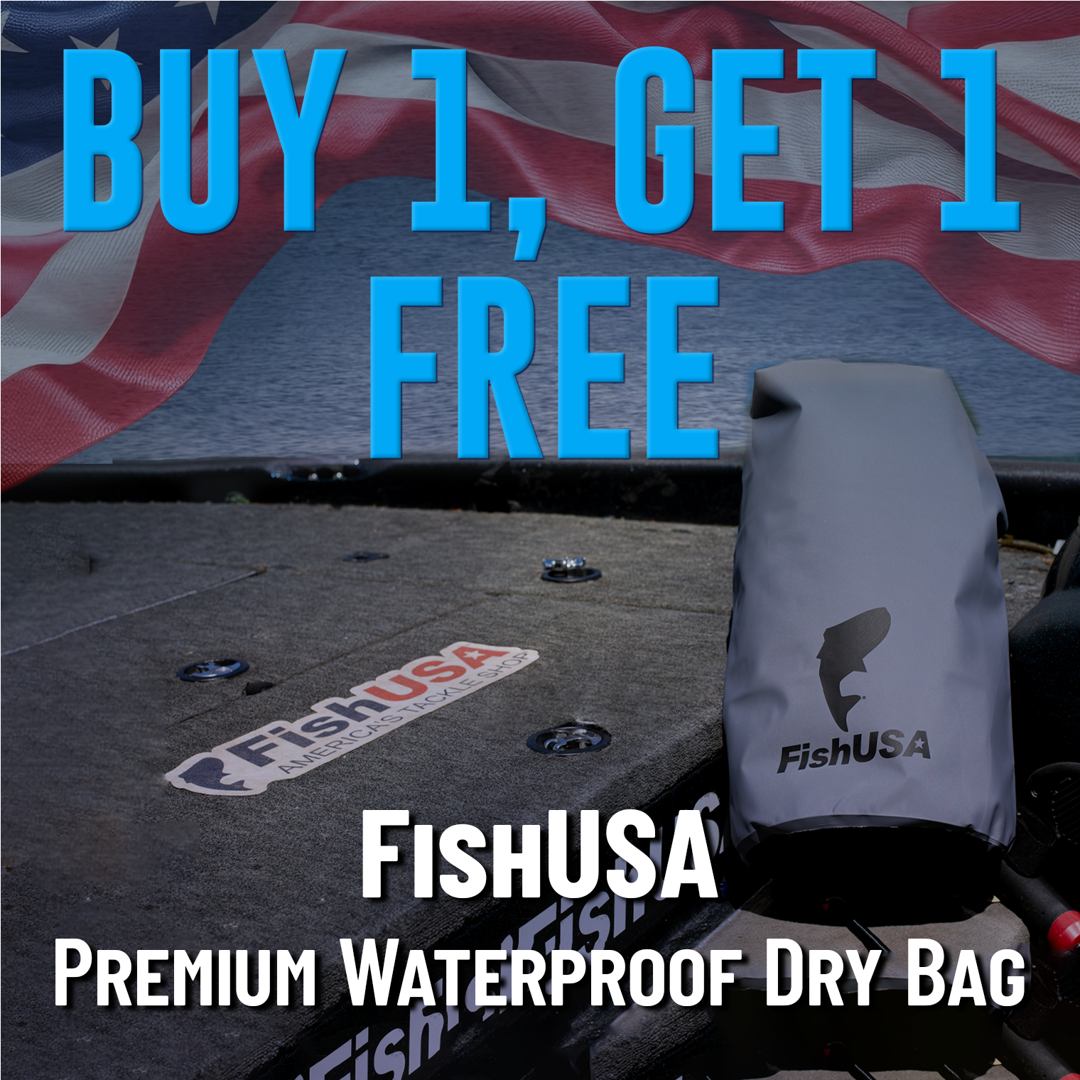 Buy 1, Get 1 Free FishUSA Premium Waterproof Dry Bags