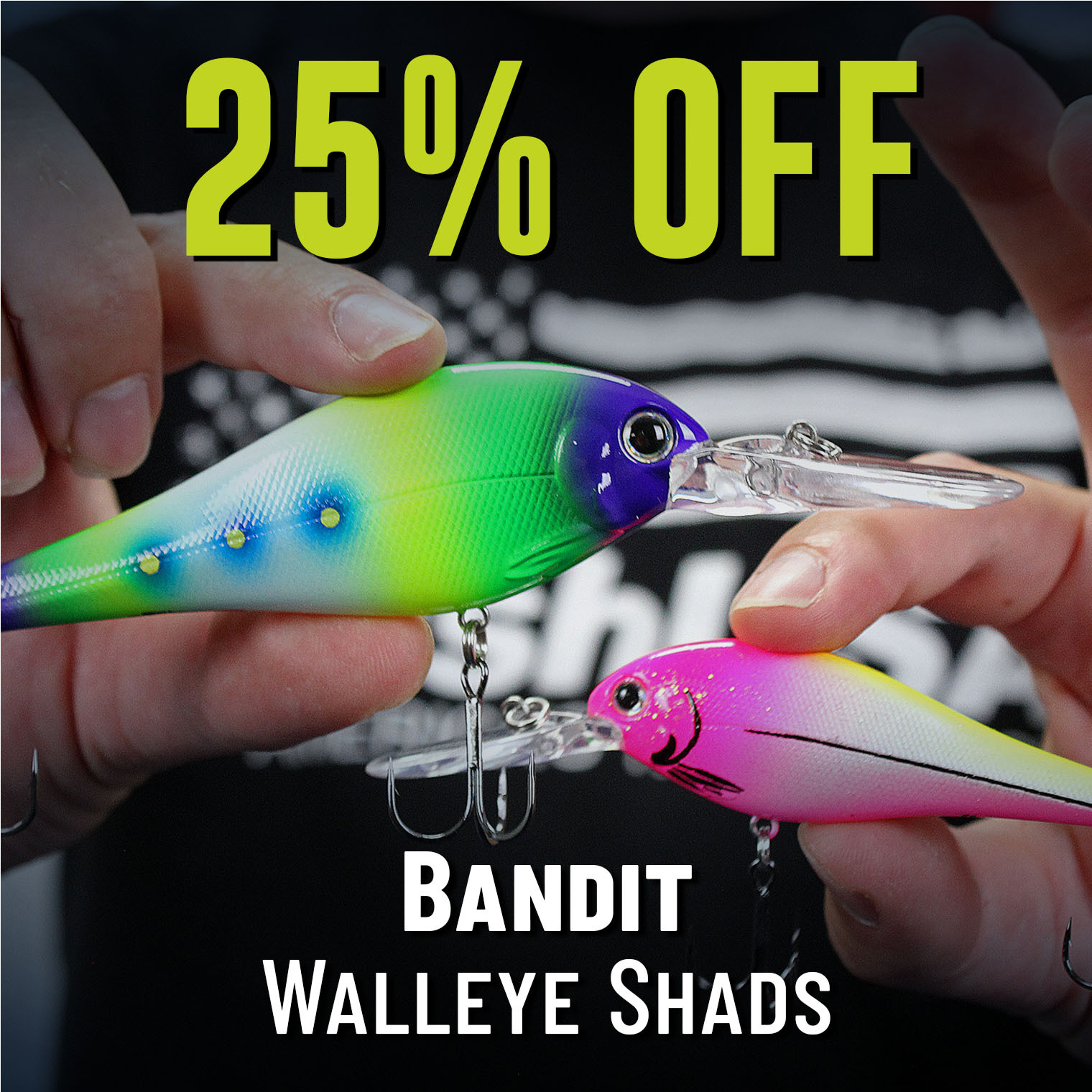 25% Off Bandit Walleye Shads