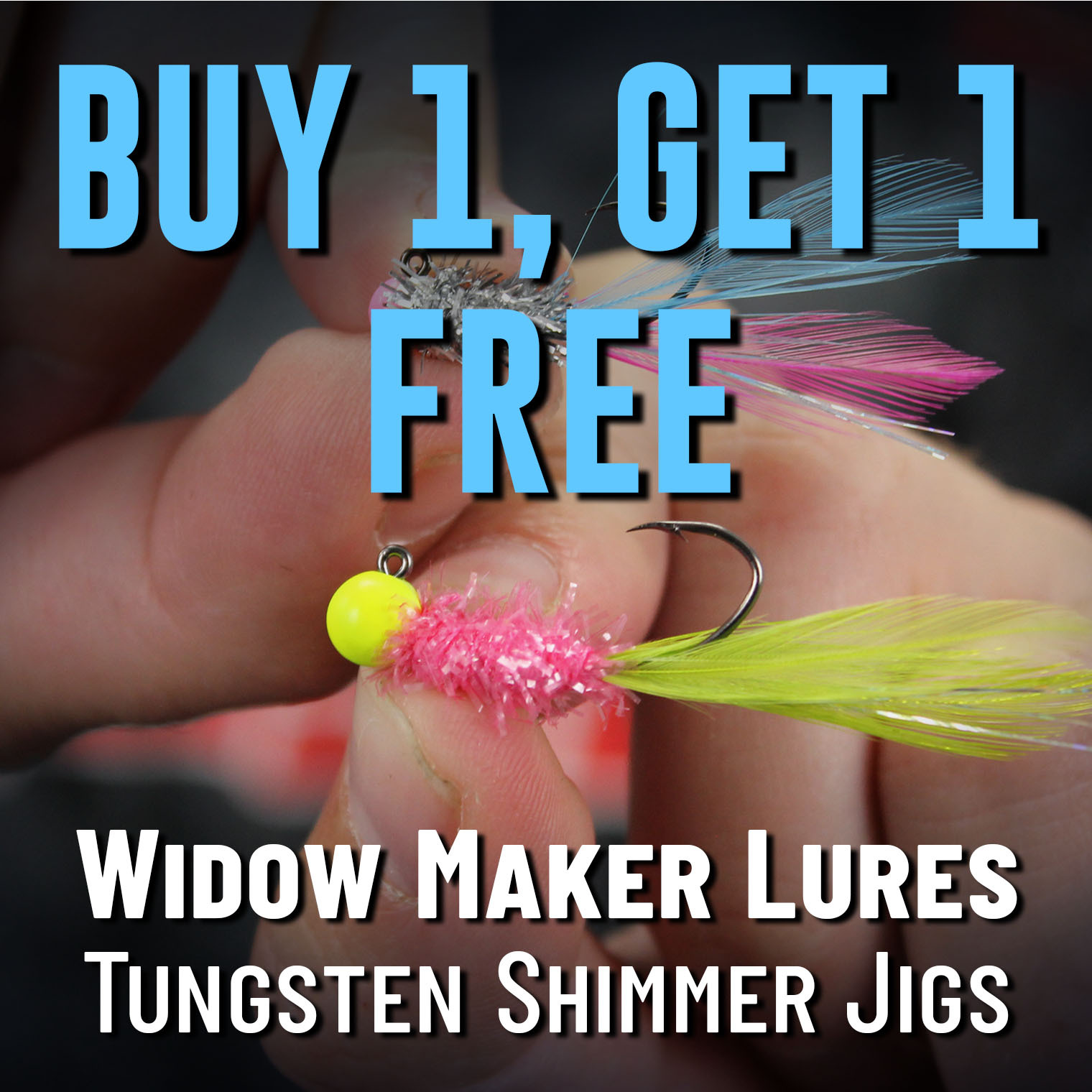 Buy 1, Get 1 Free Widow Maker Lures Tungsten Shimmer Jigs
