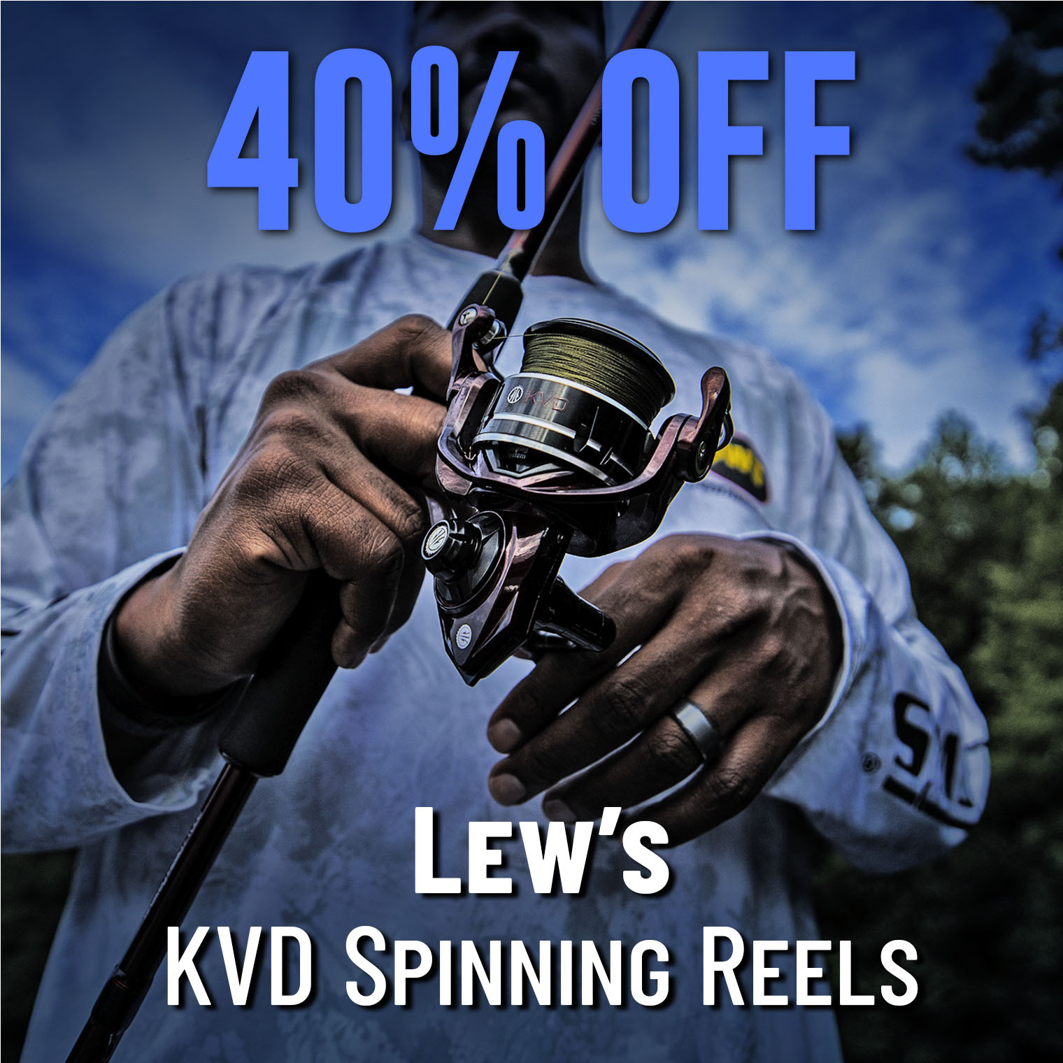 40% Off Lew's KVD Spinning Reels