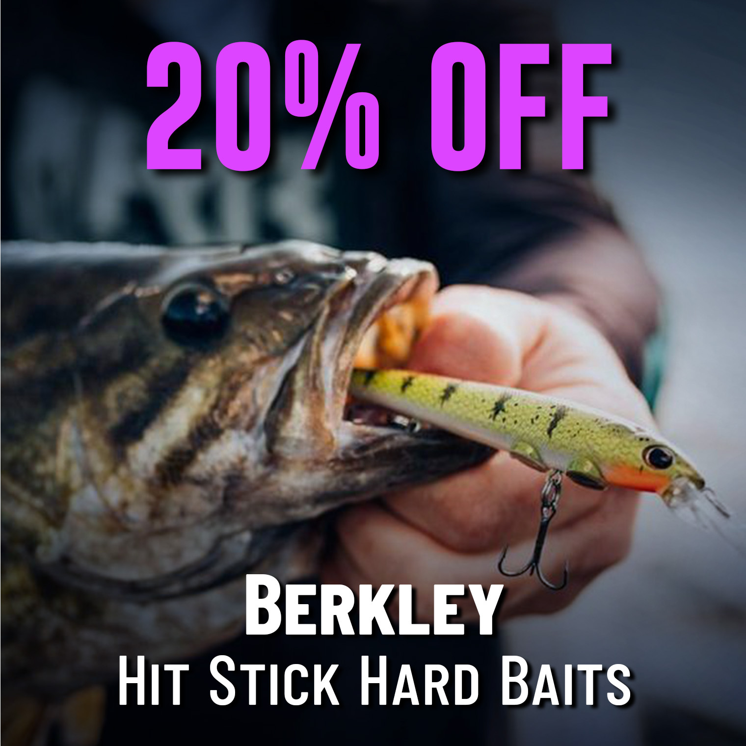 20% Off Berkley Hit Stick Hard Baits
