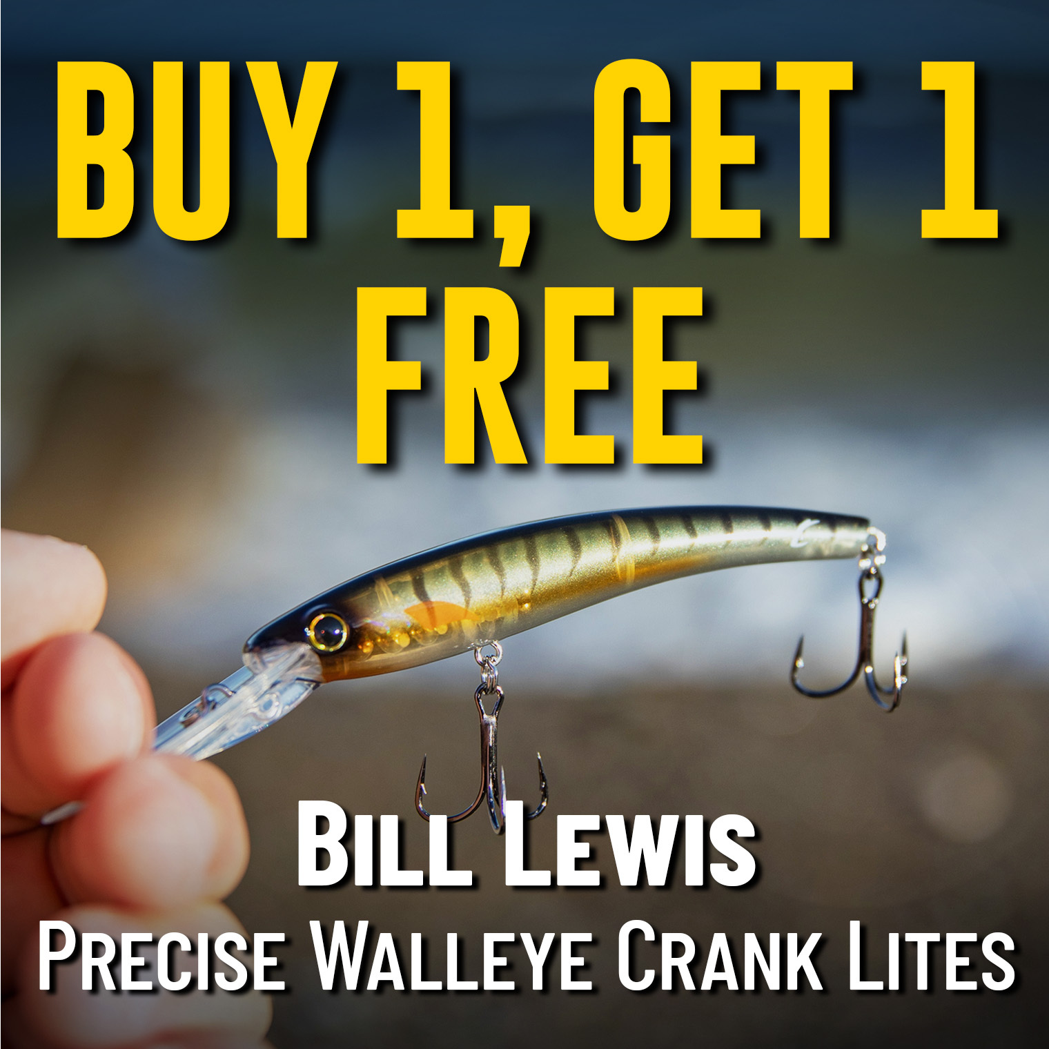 Buy 1, Get 1 Free Bill Lewis Precise Walleye Crank Lites