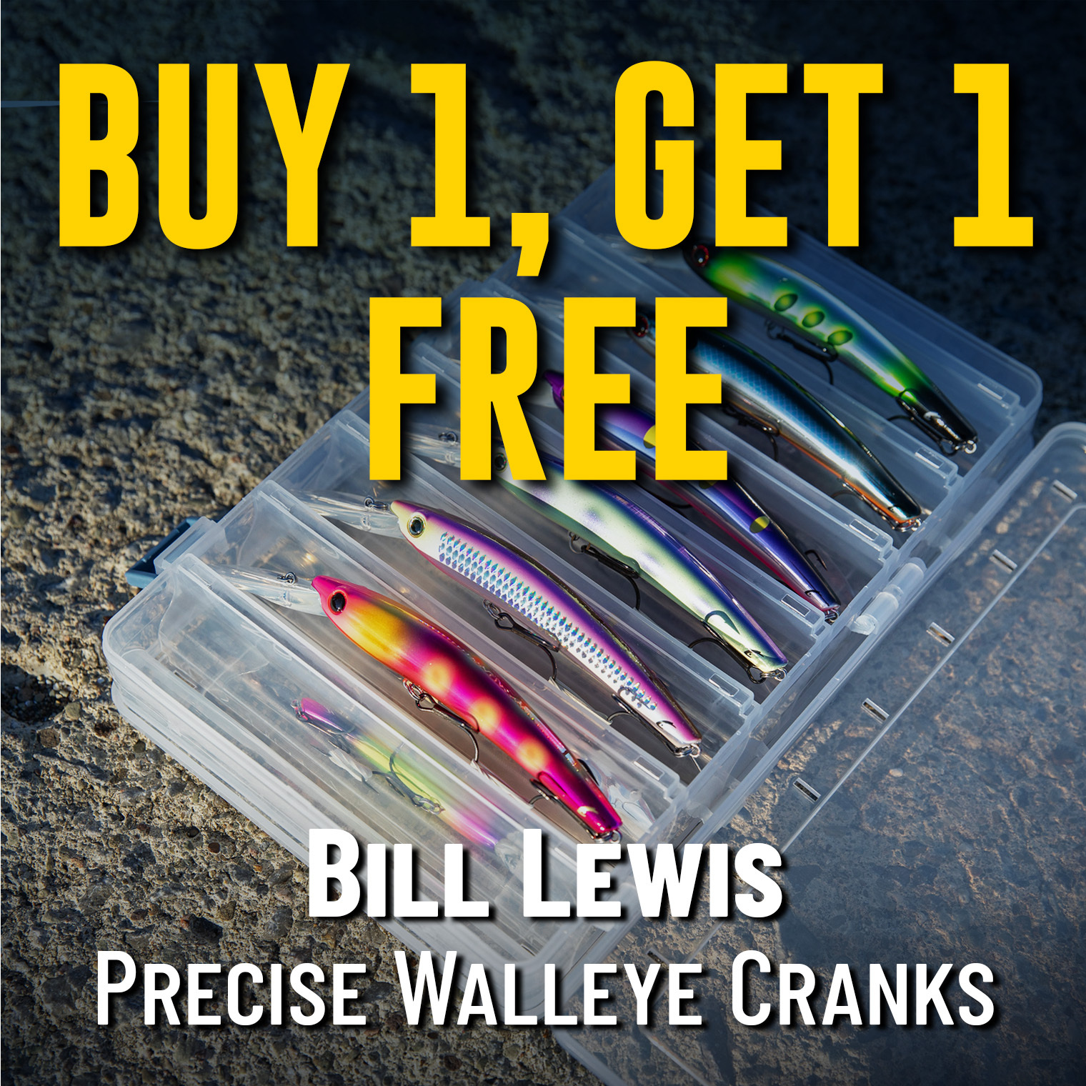 Buy 1, Get 1 Free Bill Lewis Precise Walleye Cranks