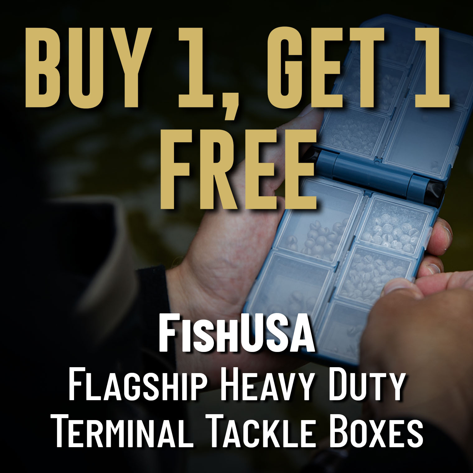 Buy 1, Get 1 Free FishUSA Flagship Heavy Duty Terminal Tackle Boxes Shop Now