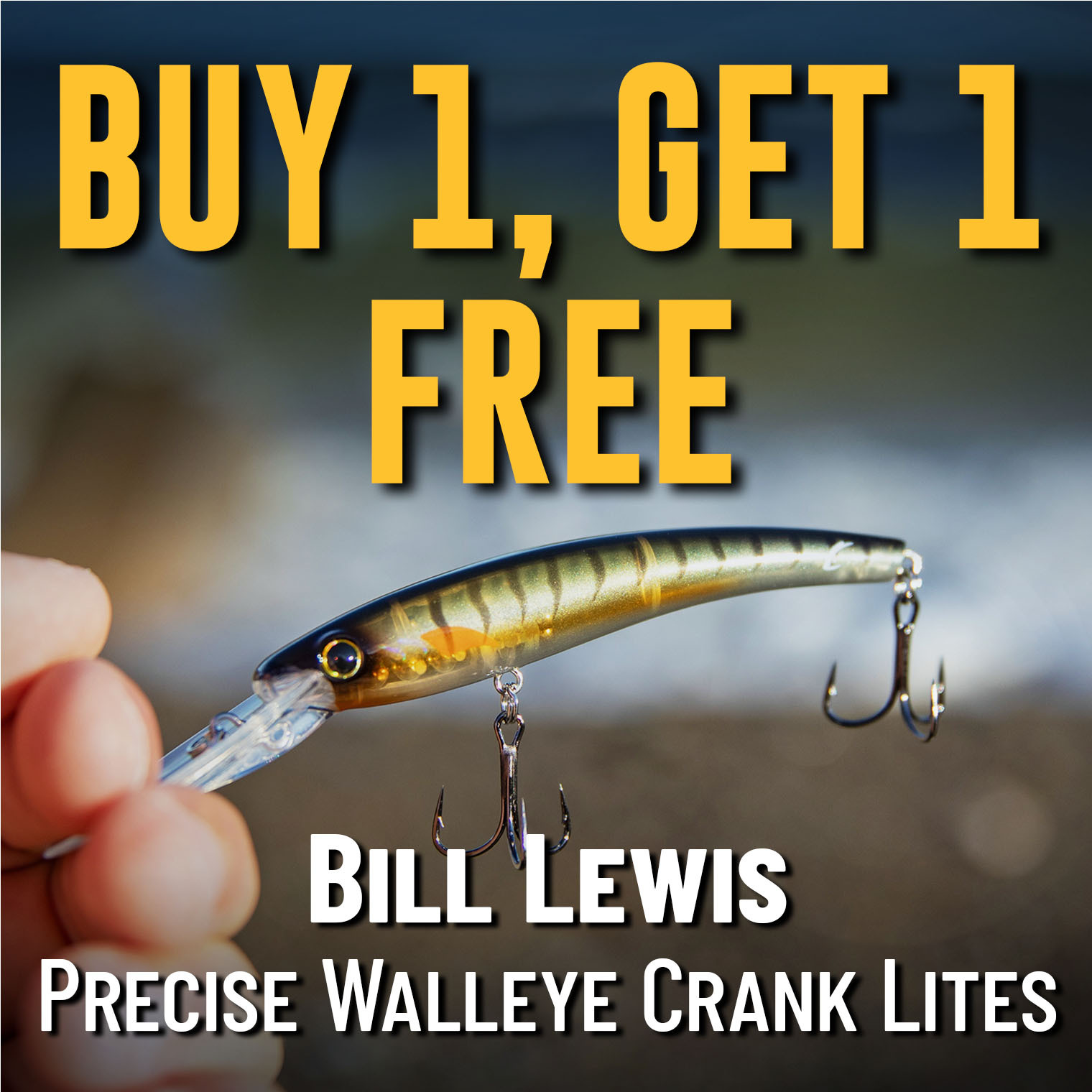 Buy 1, Get 1 Free Bill Lewis Precise Walleye Crank Lites