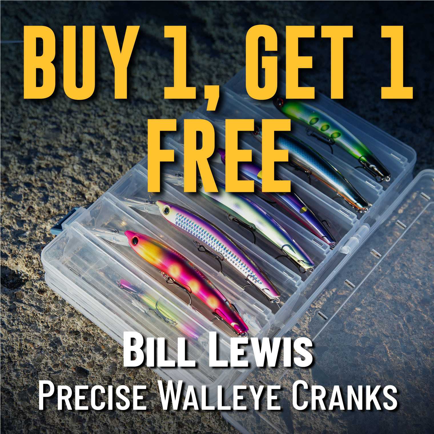 Buy 1, Get 1 Free Bill Lewis Precise Walleye Cranks