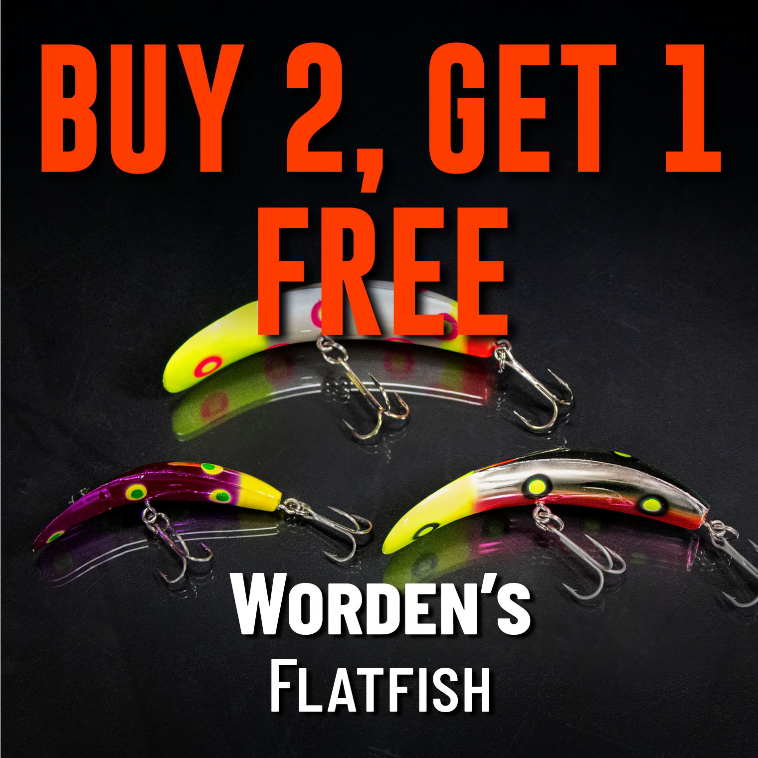 Buy 2, Get 1 Free Worden's Flatfish