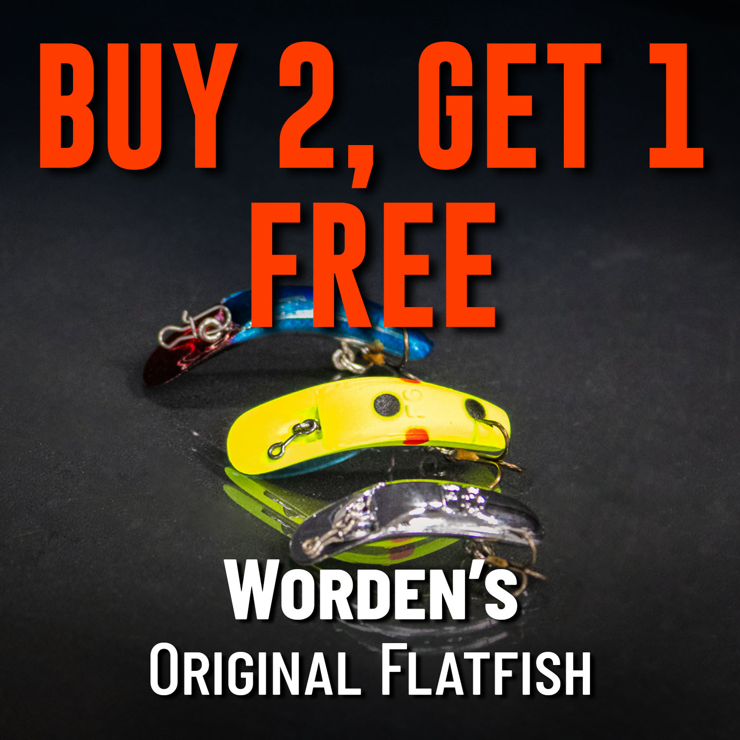 Buy 2, Get 1 Free Worden's Original Flatfish