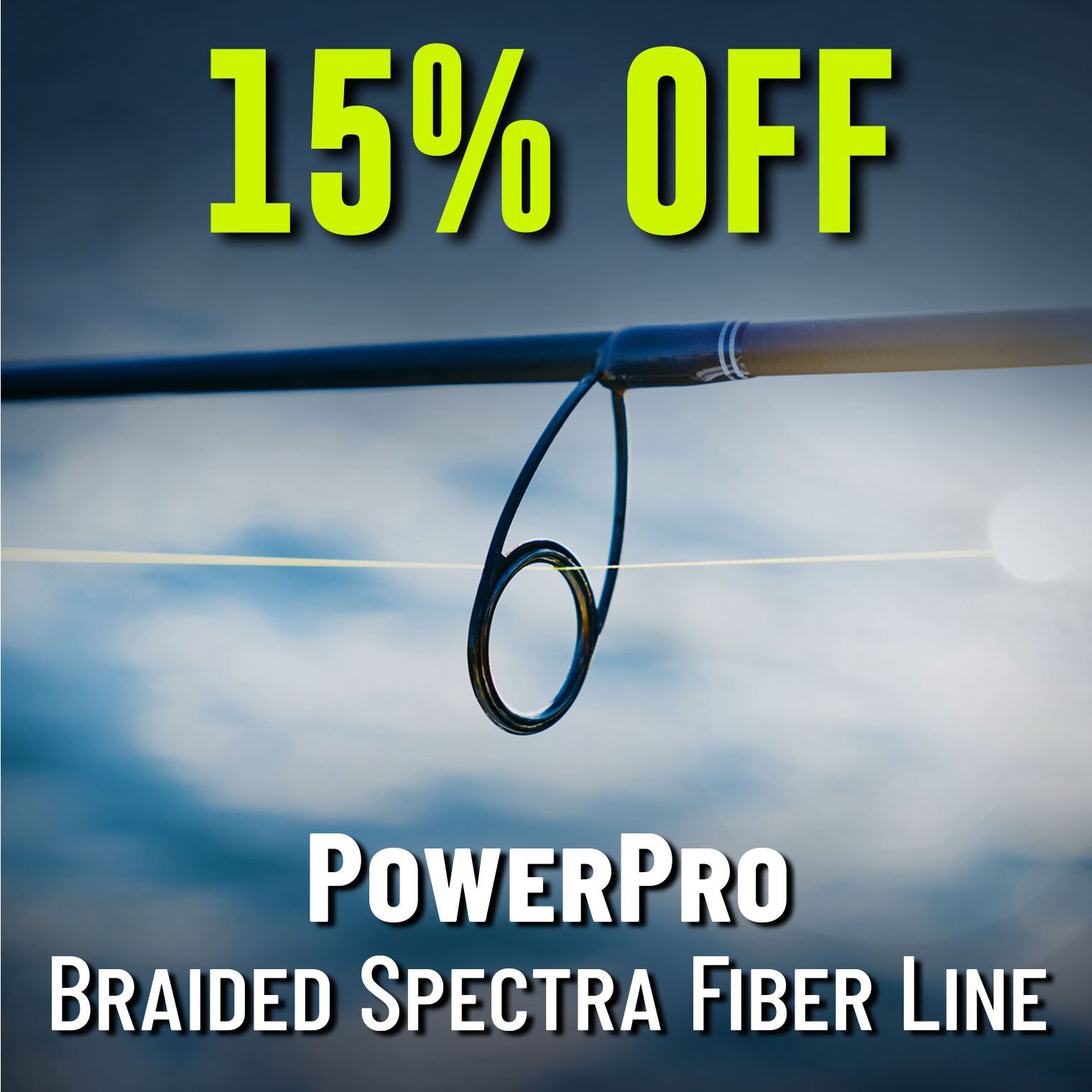 15% Off PowerPro Braided Spectra Fiber Line