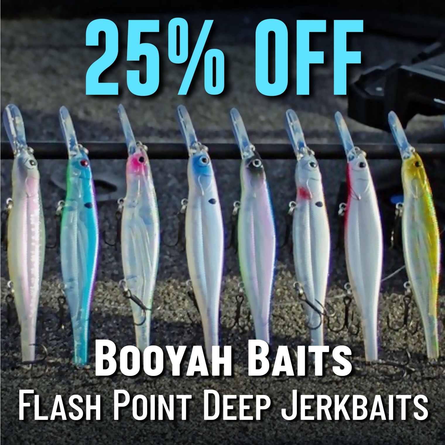 25% Off Booyah Baits Flash Point Deep Jerkbaits