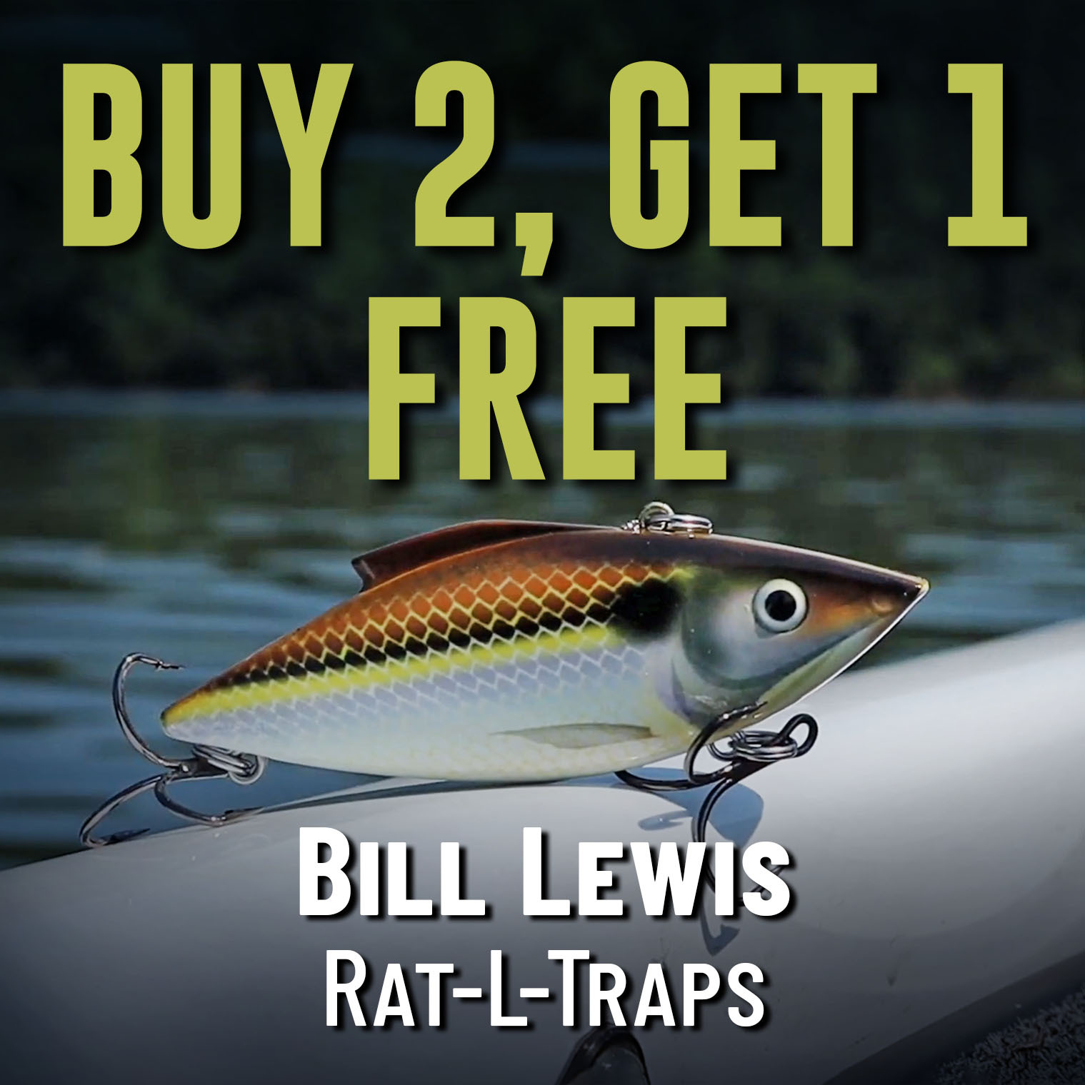 Buy 2, Get 1 Free Bill Lewis Rat-L-Traps
