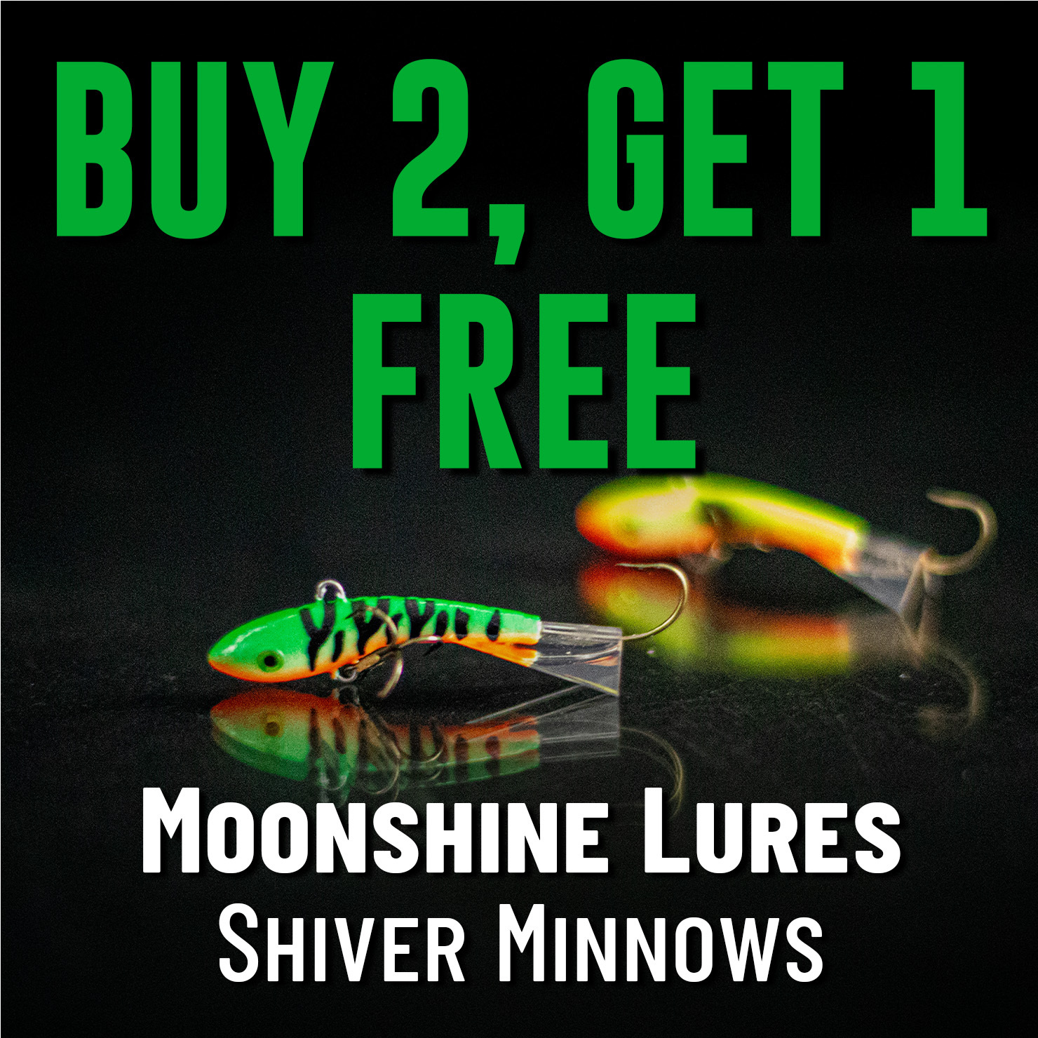 Buy 2 Get 1 Free Moonshine Lures Shiver Minnows