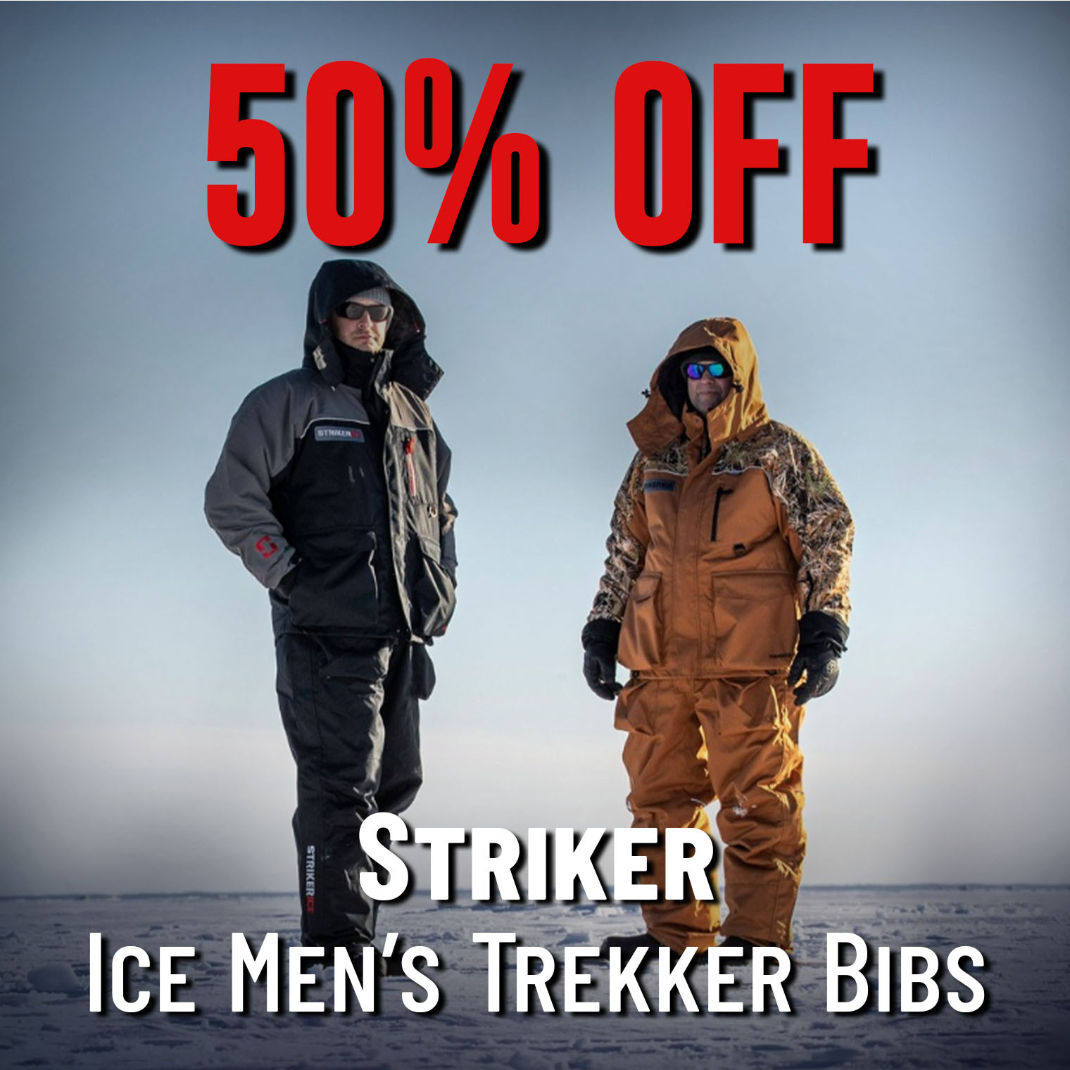 50% Off  Striker Ice Men's Trekker Bibs