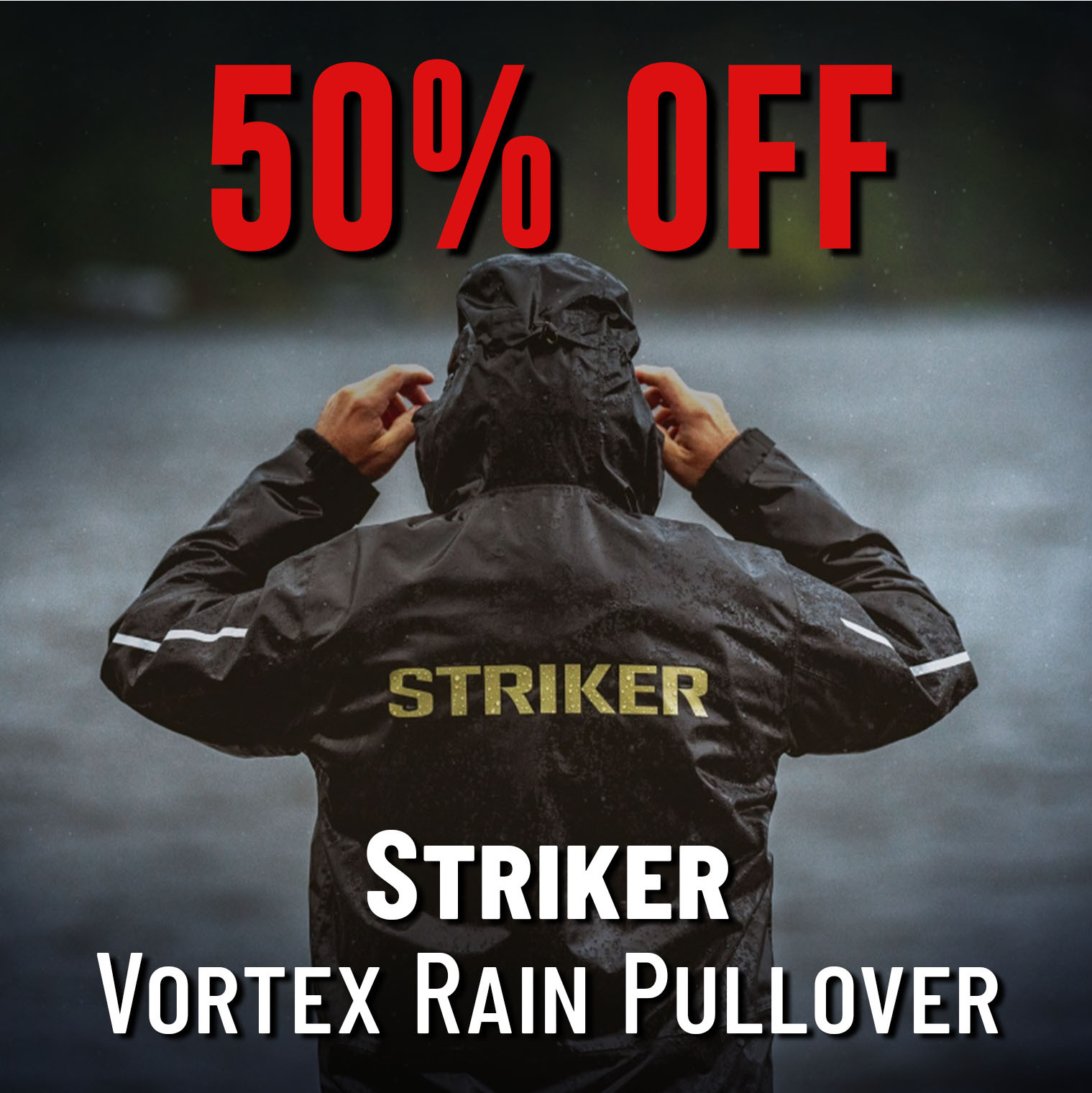 50% off  Striker Vortex Rain Pullover