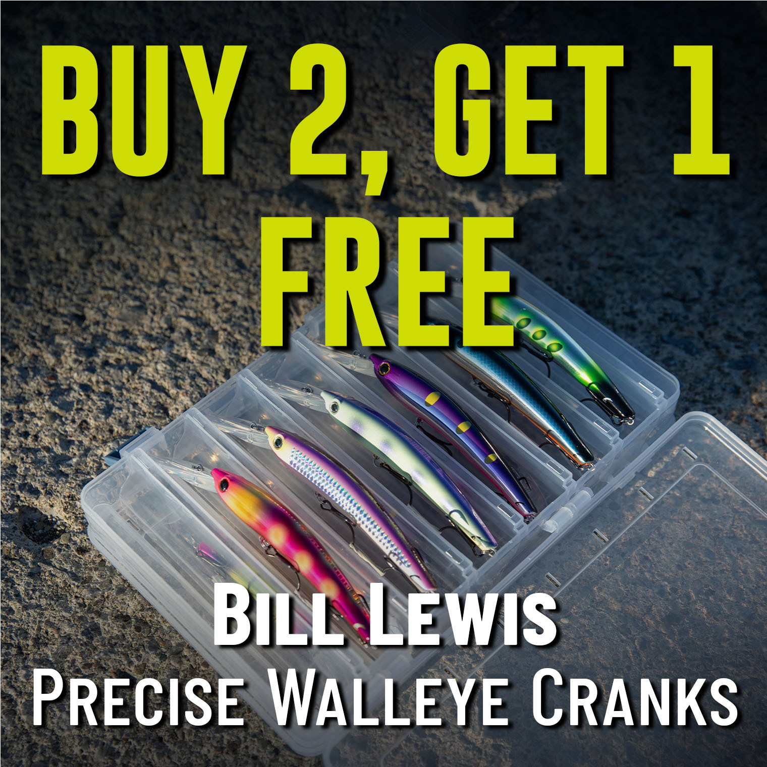 Buy 2 Get 1 Free Bill Lewis Precise Walleye Cranks