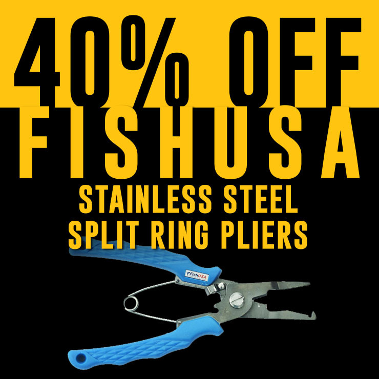 40% Off FishUSA Stainless Steel Split Ring Pliers