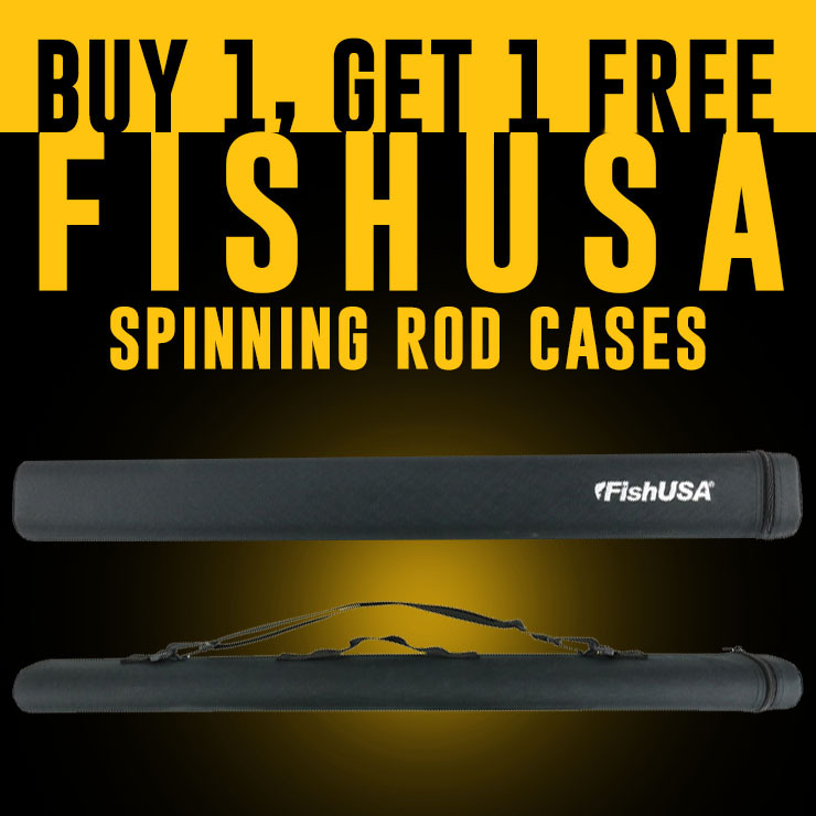 Buy 1, Get 1 Free FishUSA Spinning Rod Cases