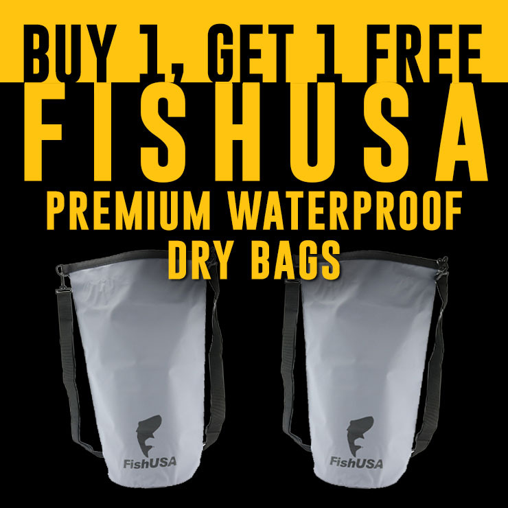 Buy 1, Get 1 Free FishUSA Premium Waterproof Dry Bags