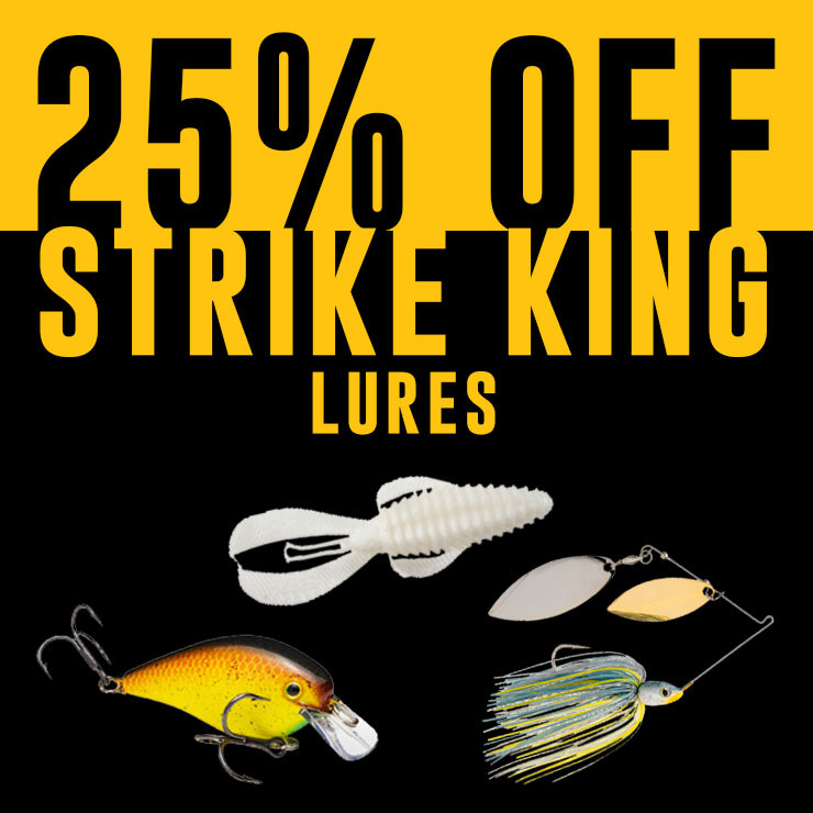 25% Off Strike King Lures