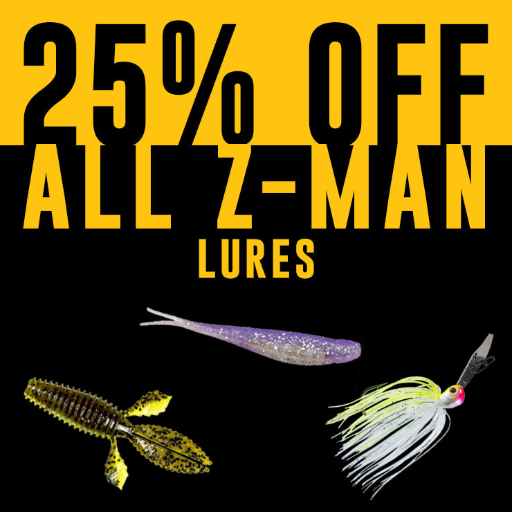 25% Off All Z-Man Lures