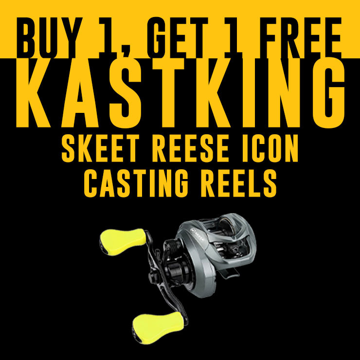 Buy 1, Get 1 Free KastKing Skeet Reese Icon Casting Reels