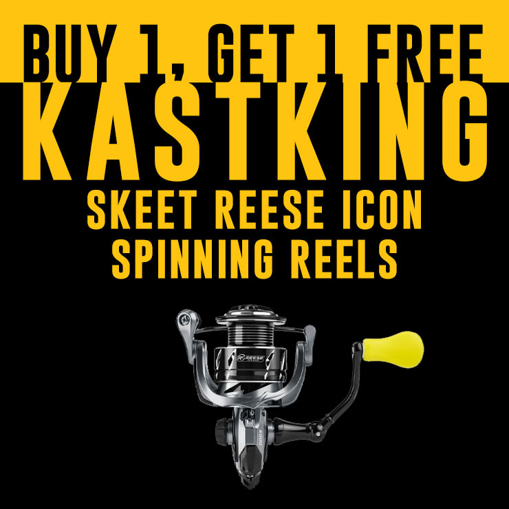 Buy 1, Get 1 Free KastKing Skeet Reese Icon Spinning Reels