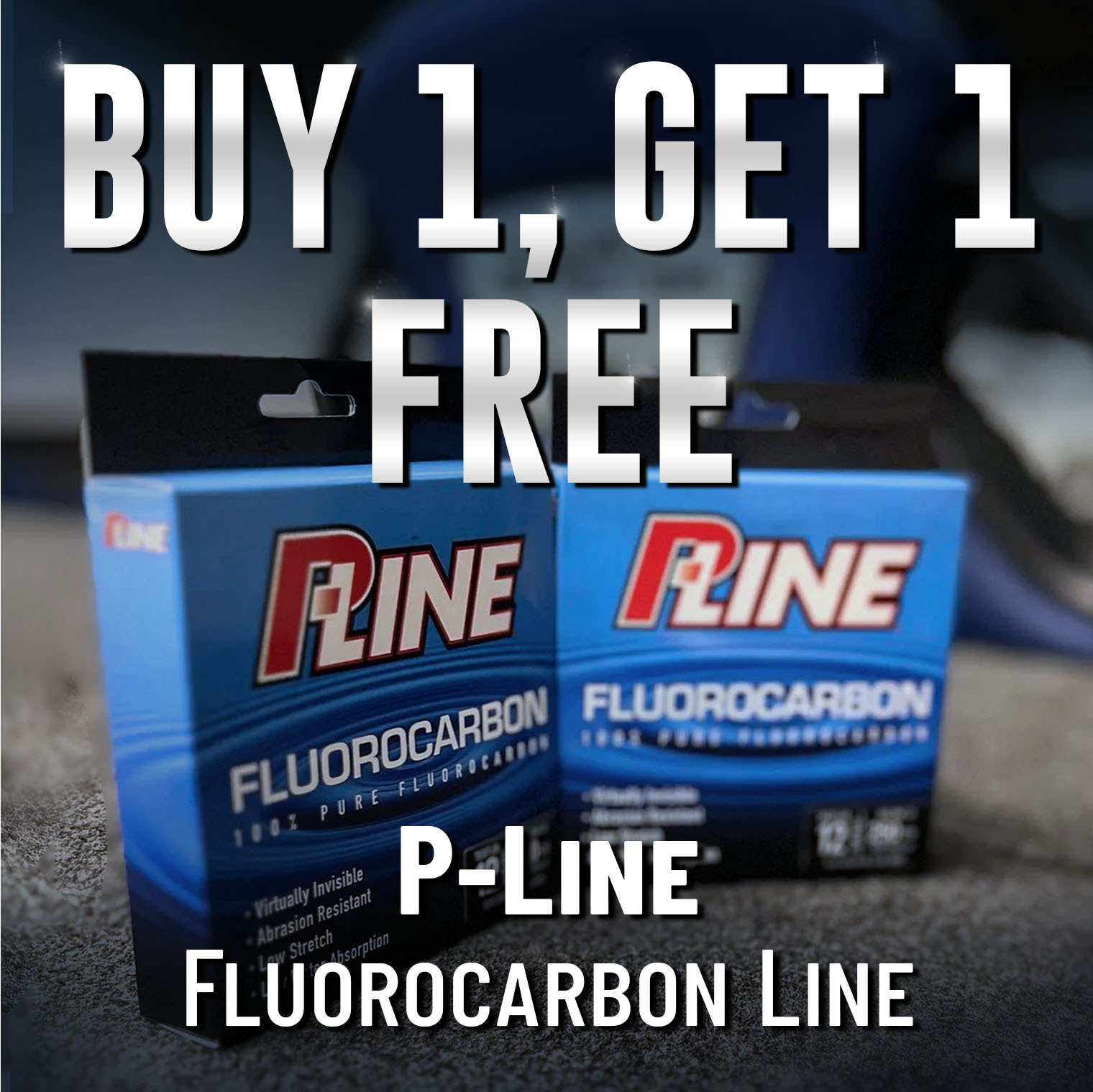 Buy 1, Get 1 Free P-Line Fluorocarbon Line