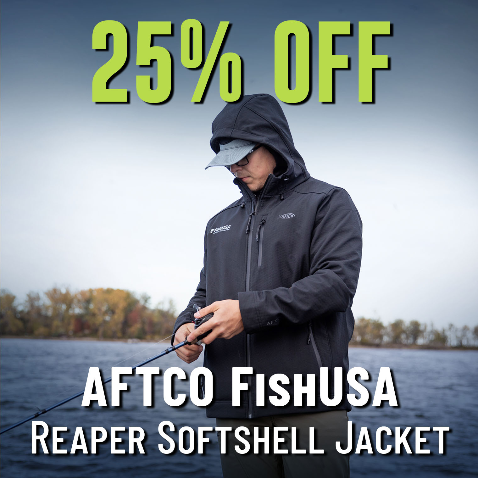 25% Off AFTCO FishUSA Reaper Softshell Jacket