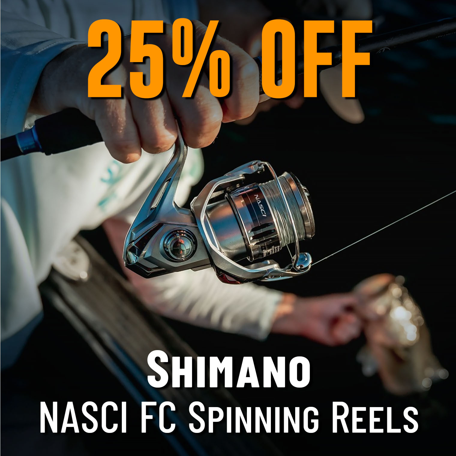 25% Off Shimano NASCI FC Spinning Reels