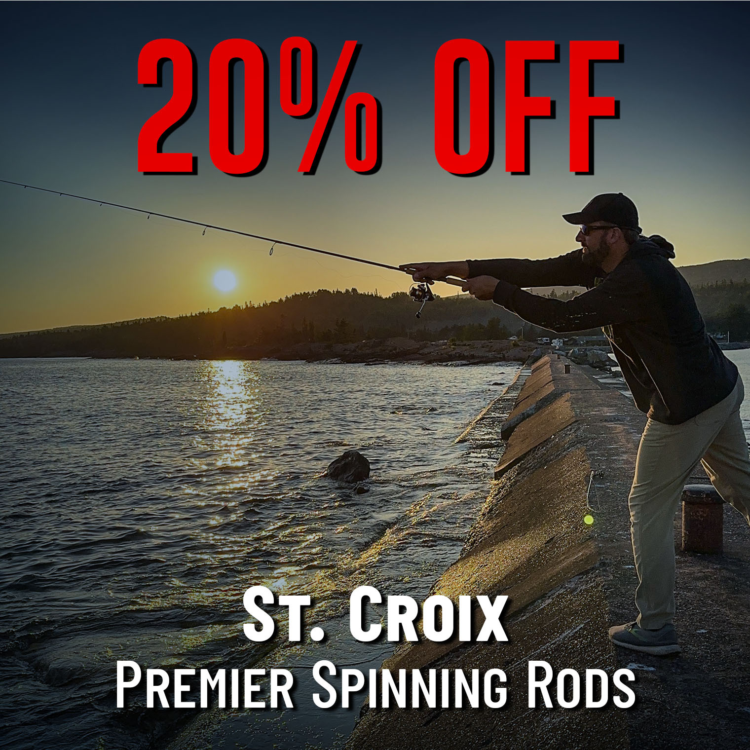 20% Off St. Croix Premier Spinning Rods