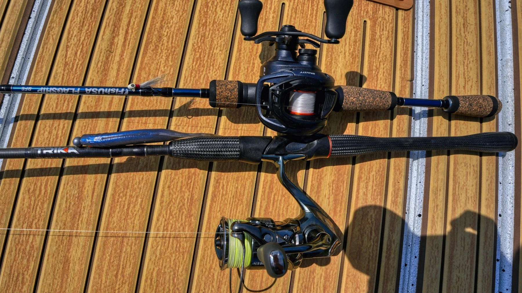 BFS baitcasting rod and reel compared to spinning setup