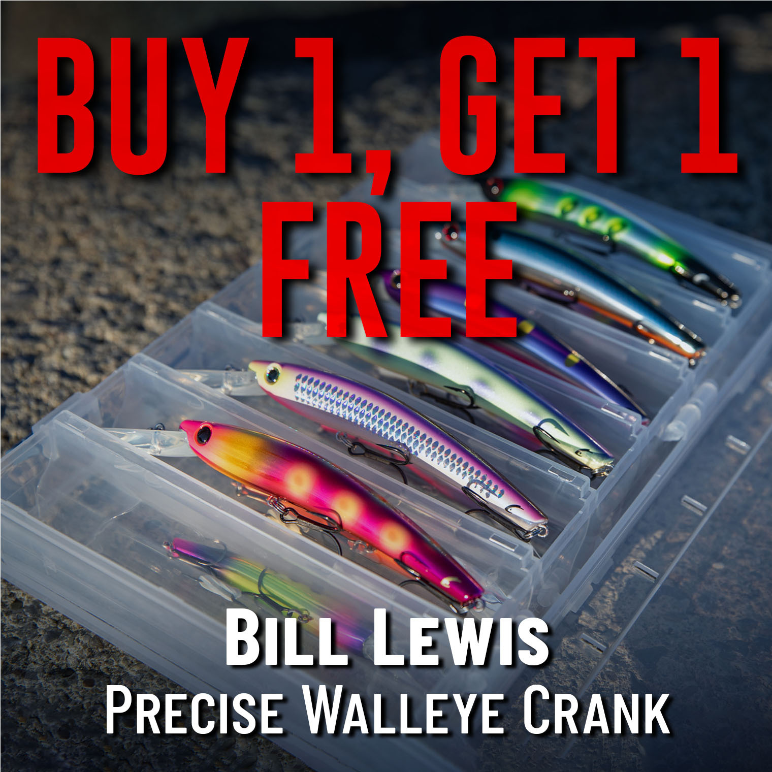 Buy 1, Get 1 Free Bill Lewis Precise Walleye Crank