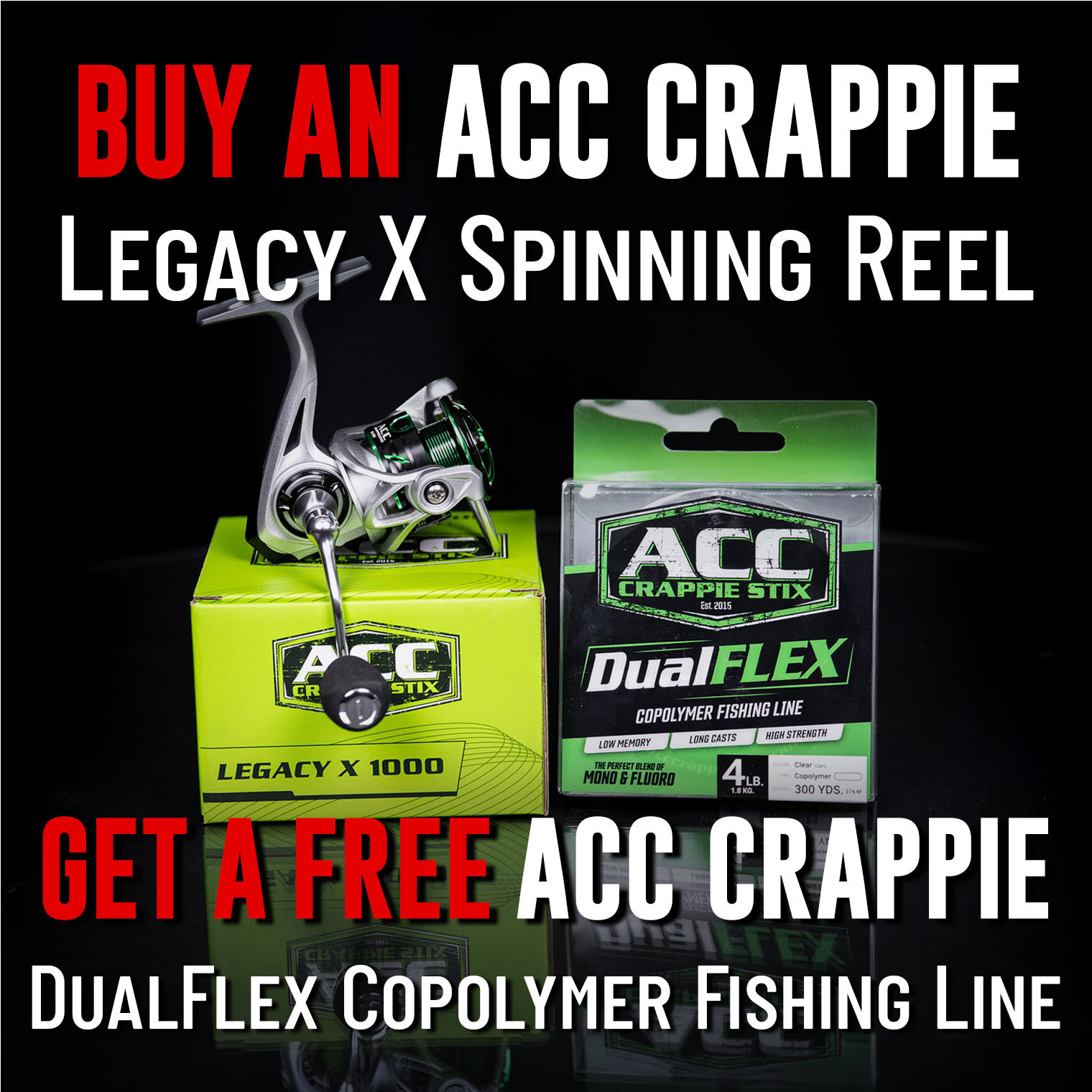 Buy an ACC Crappie Legacy X Spinning Reel