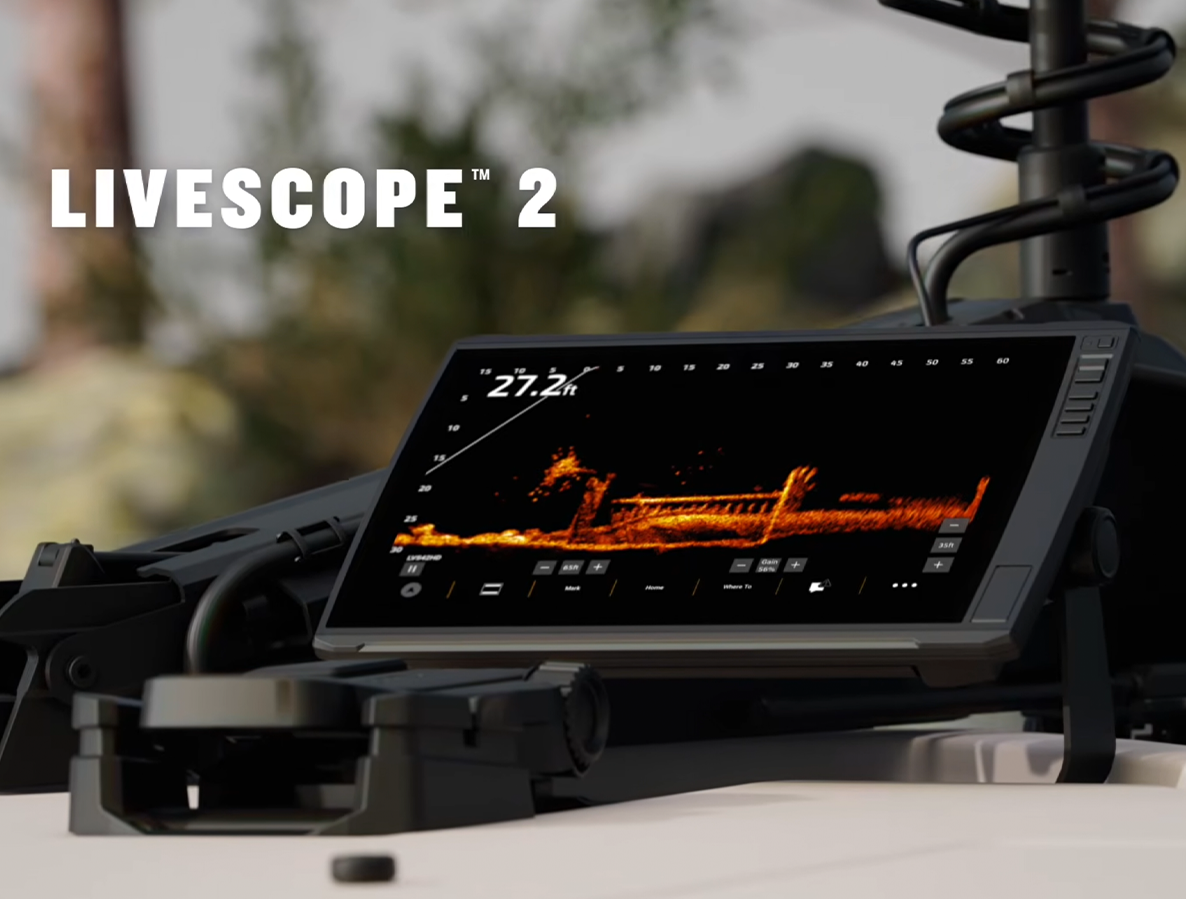 Garmin LiveScope 2 live sonar display
