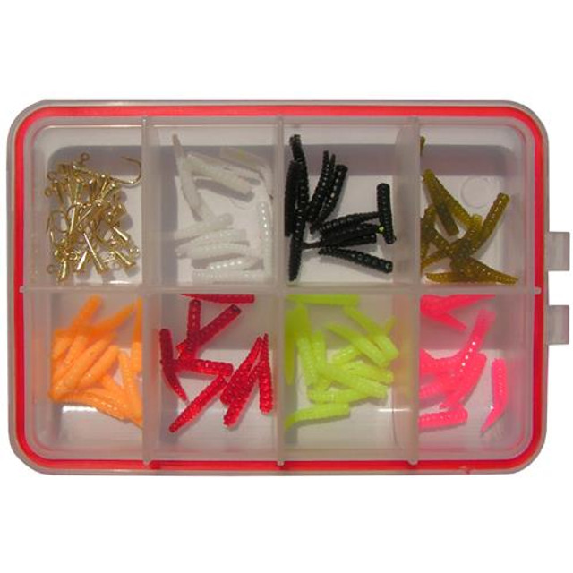 Premium Bass Trout Fishing Accessories Kit - 108pcs - Tackle Box